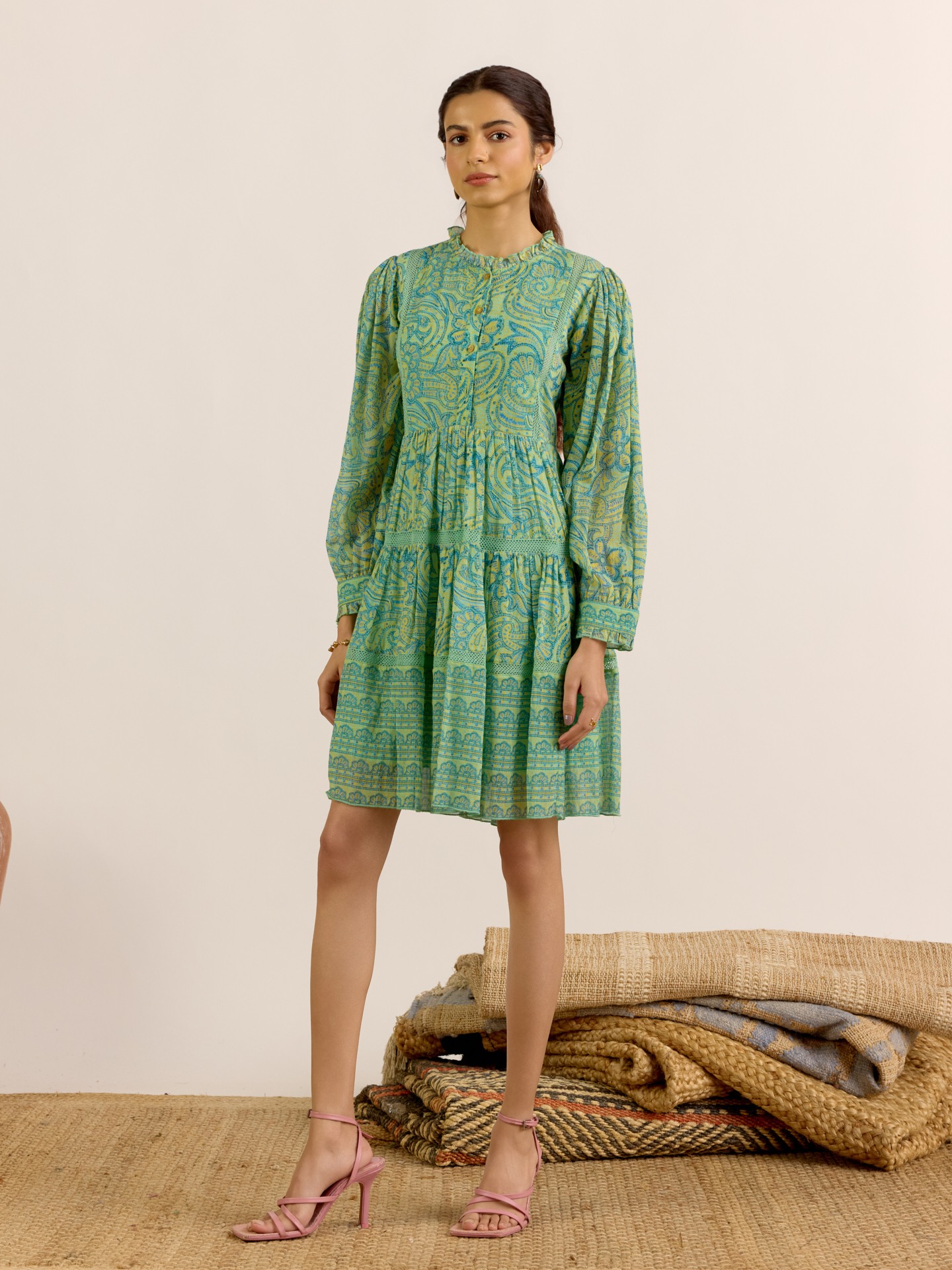 Green Navya Short Dress