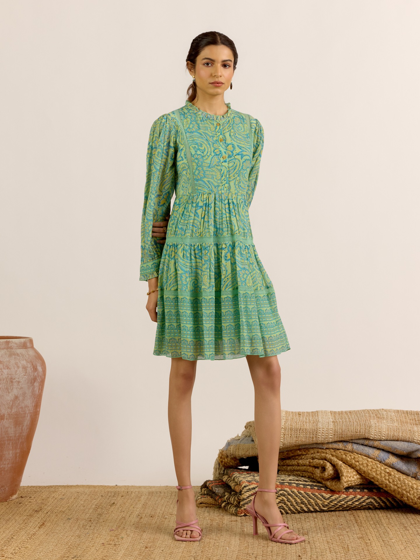 Green Navya Short Dress