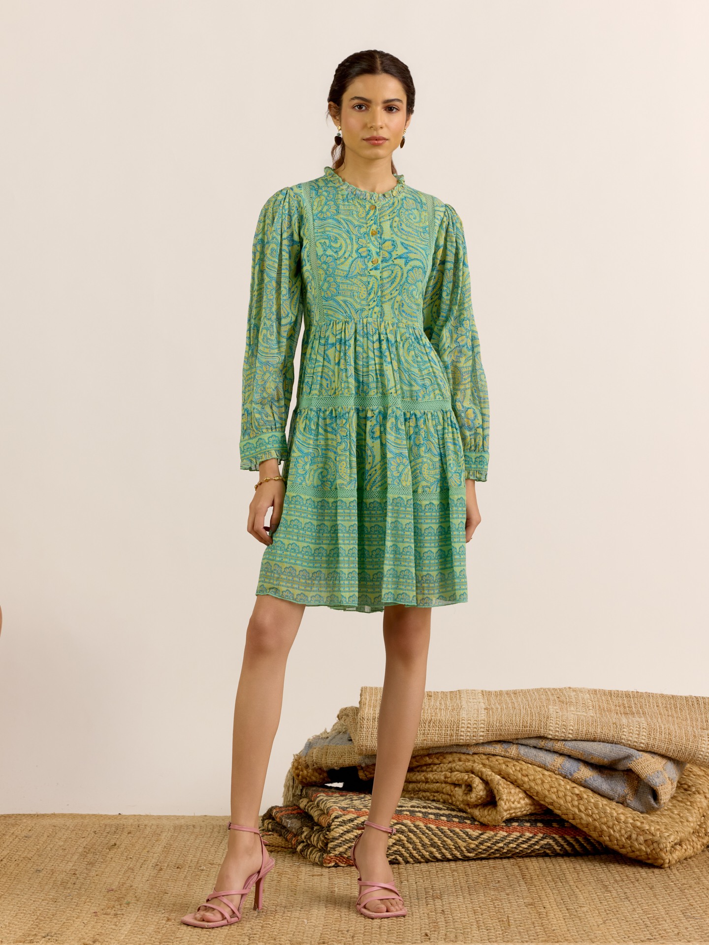 Green Navya Short Dress