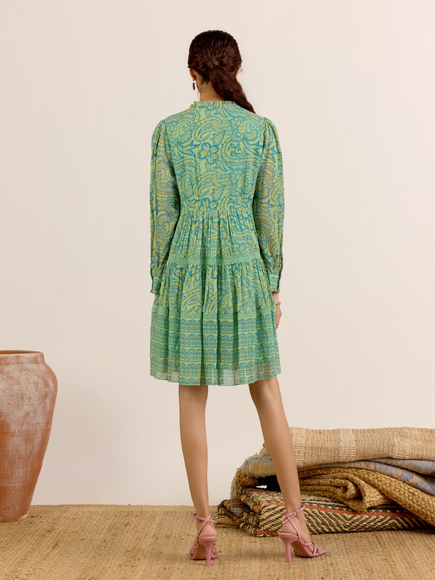 Green Navya Short Dress