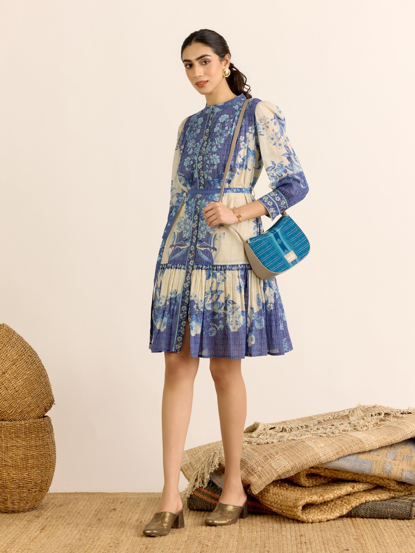 Indigo Nilambiri Short Dress