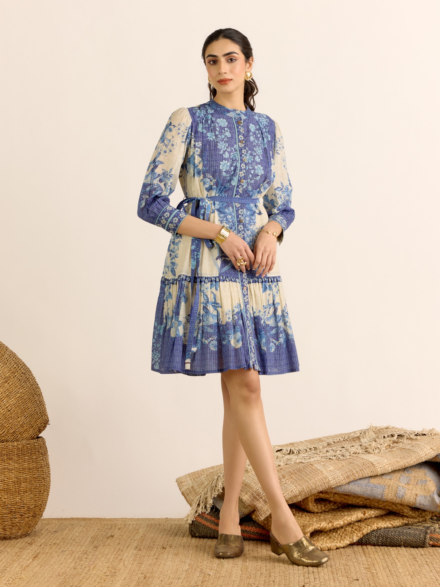 Indigo Nilambiri Short Dress
