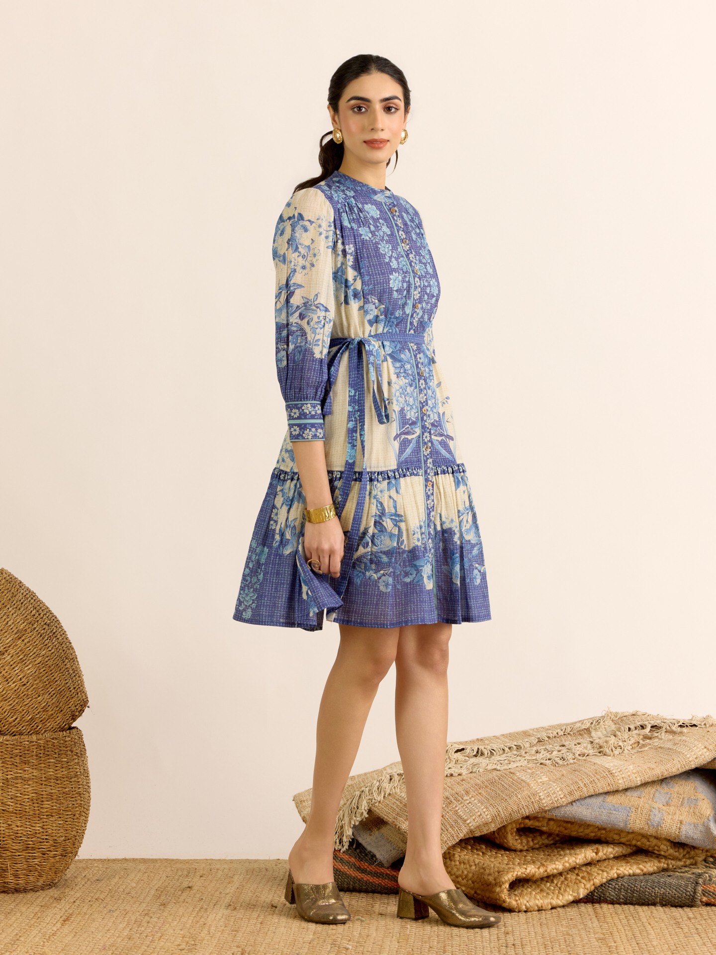 Indigo Nilambiri Short Dress