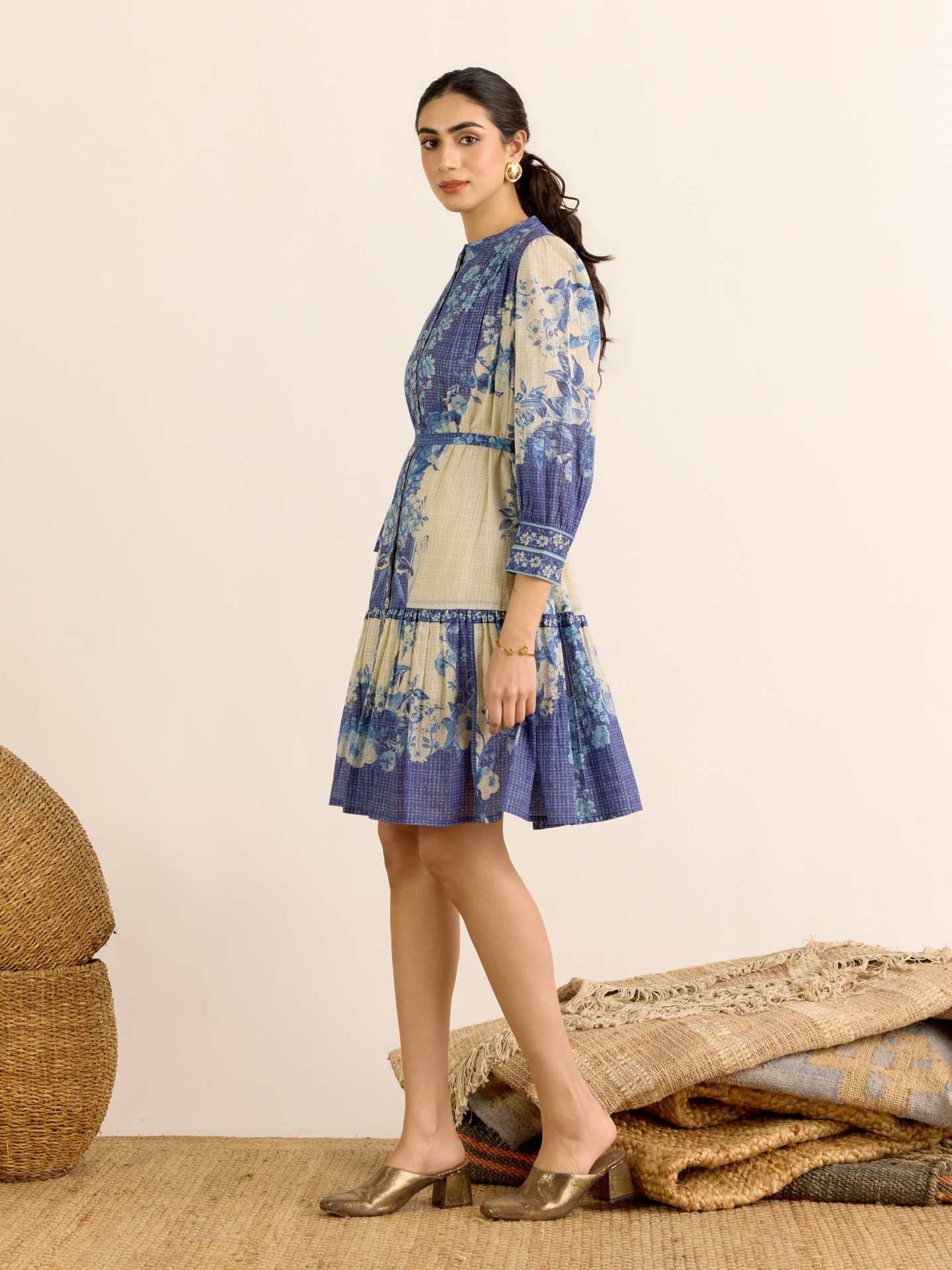 Indigo Nilambiri Short Dress