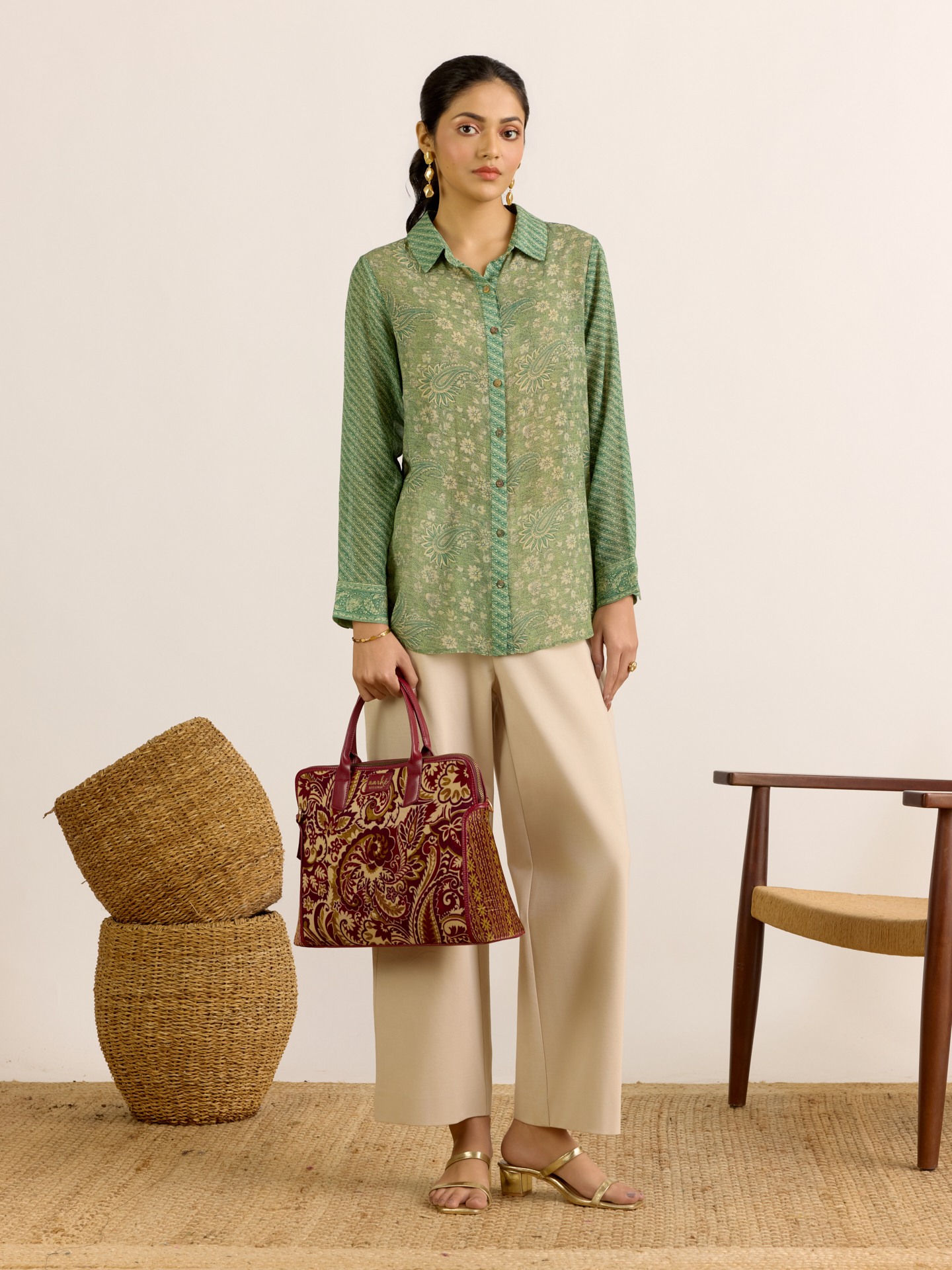 Sage Green Reeva Shirt