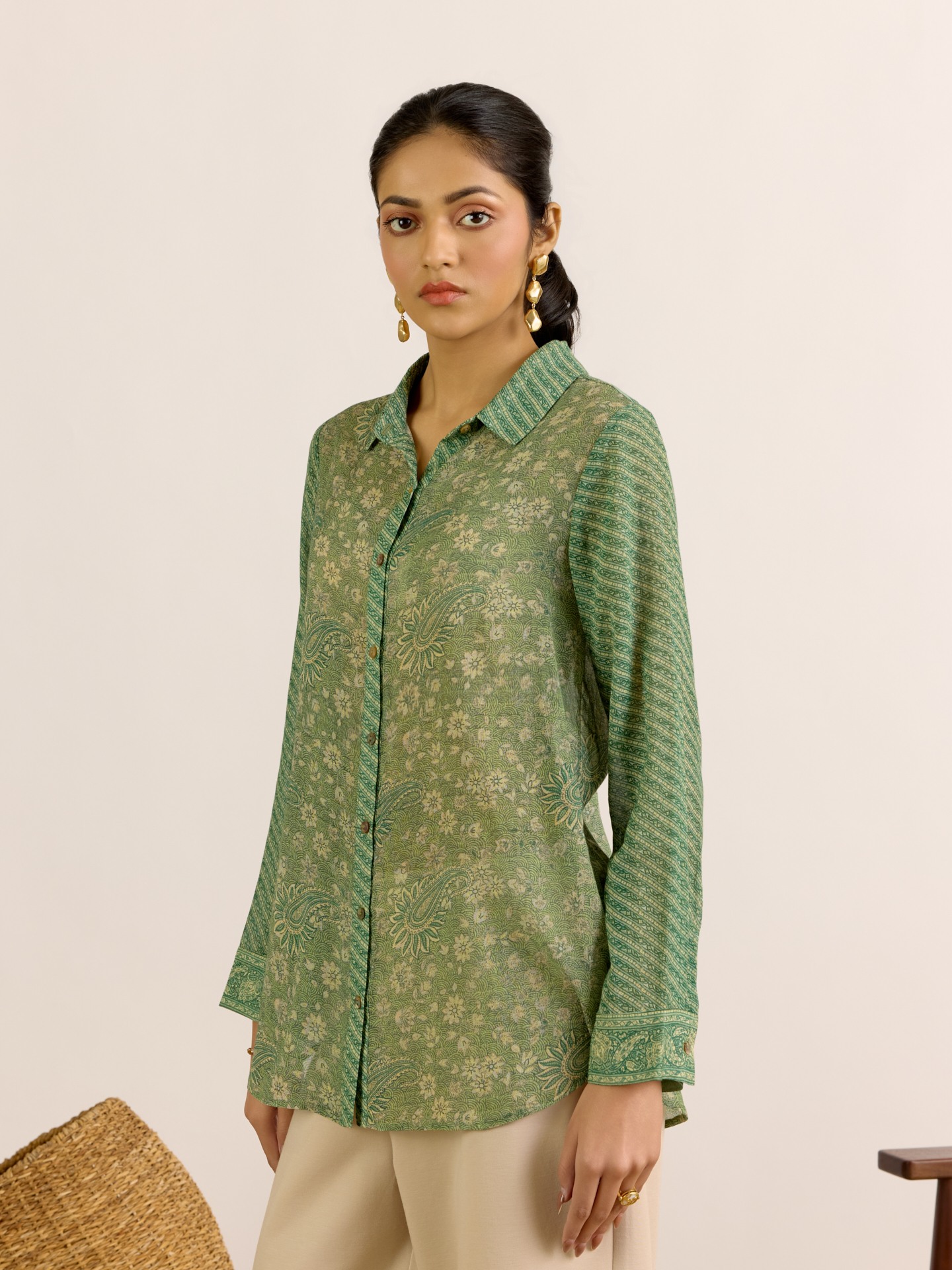 Sage Green Reeva Shirt