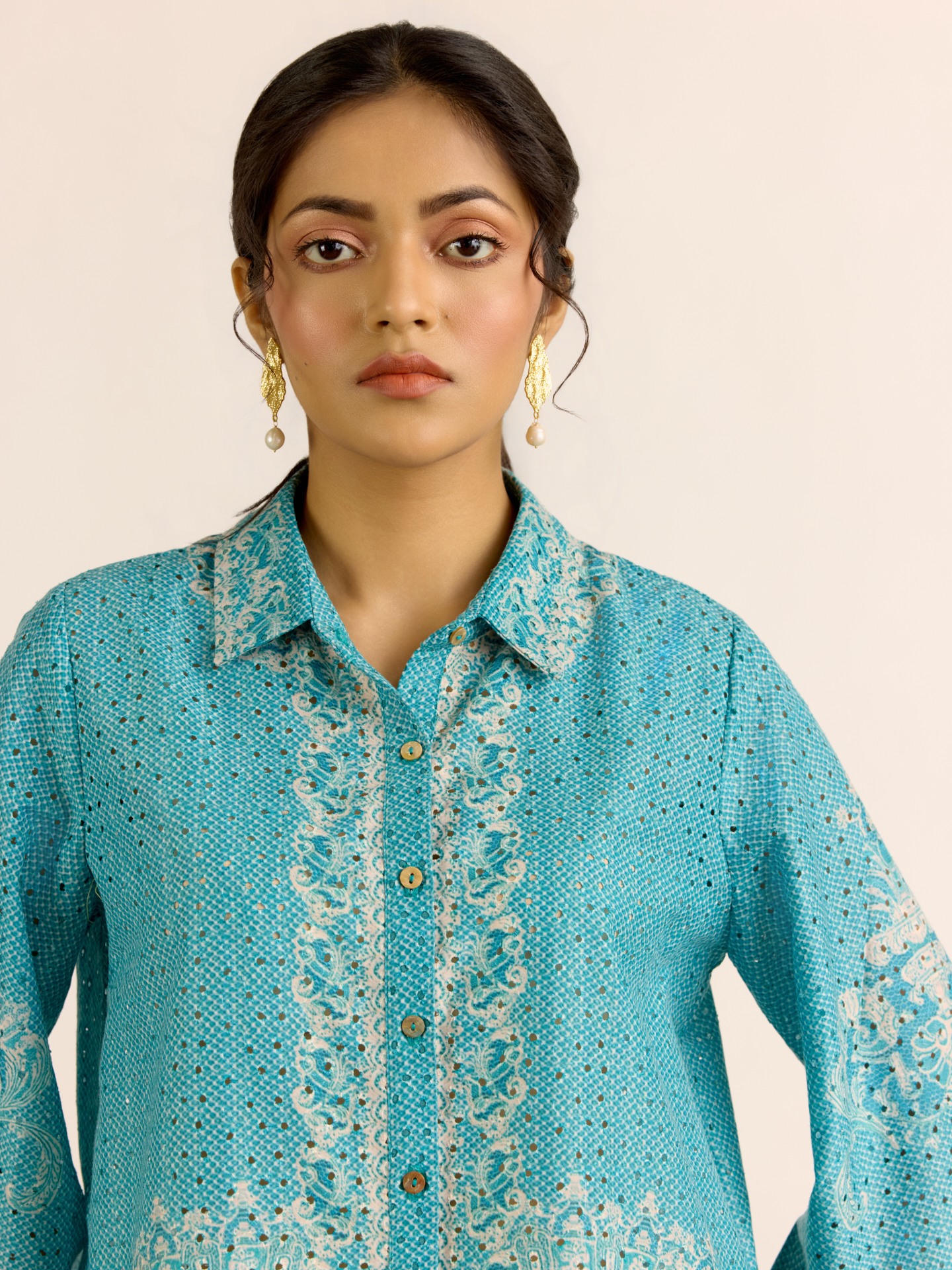 Turquiose Larisa Shirt