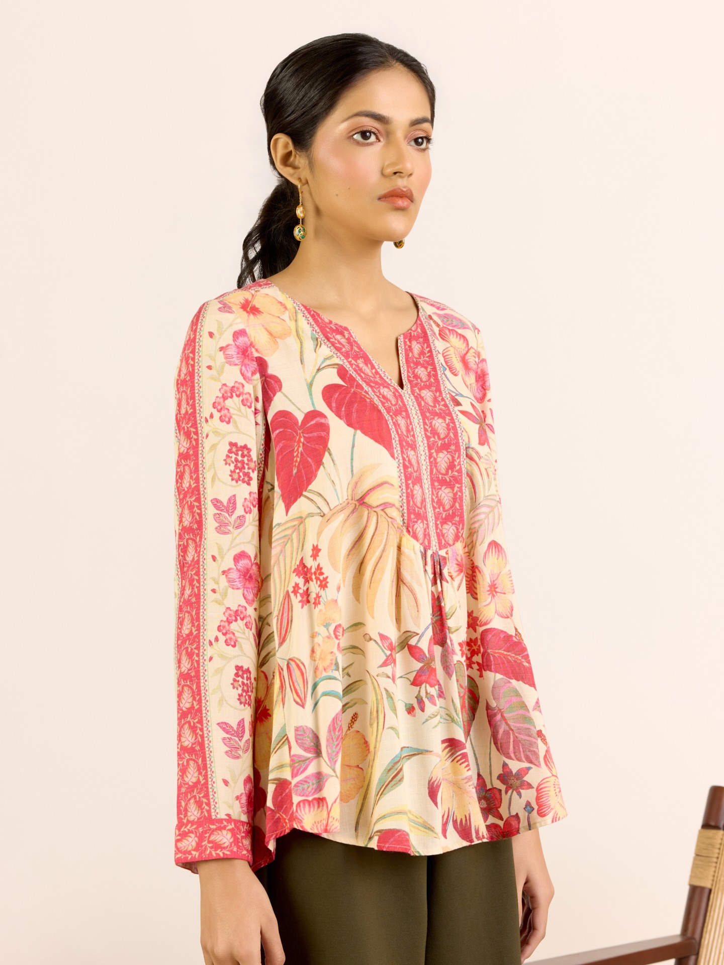 Ecru Aurora Short Top