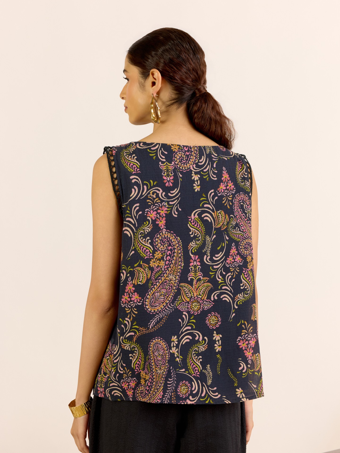Black Unnati Short Top