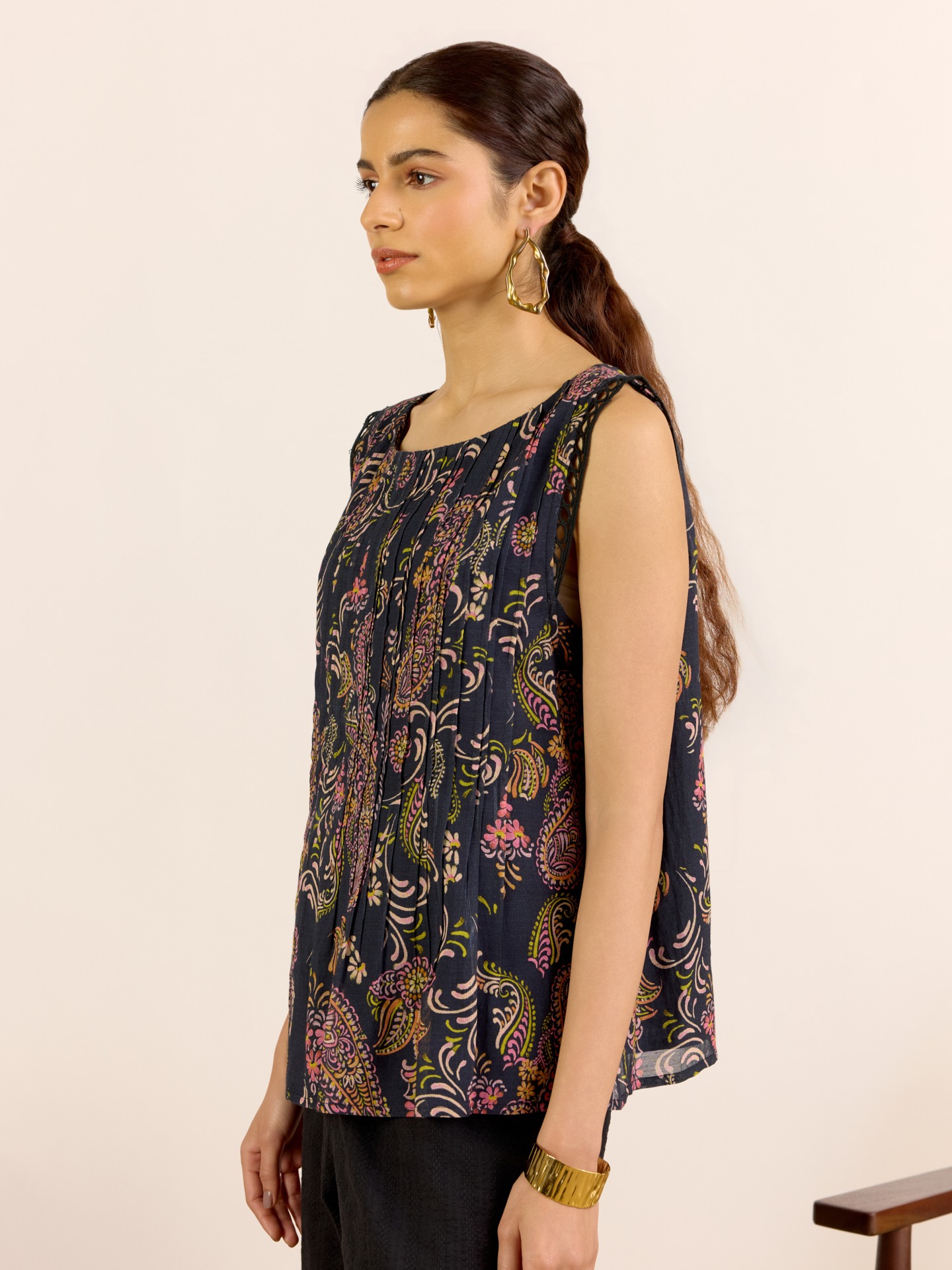 Black Unnati Short Top