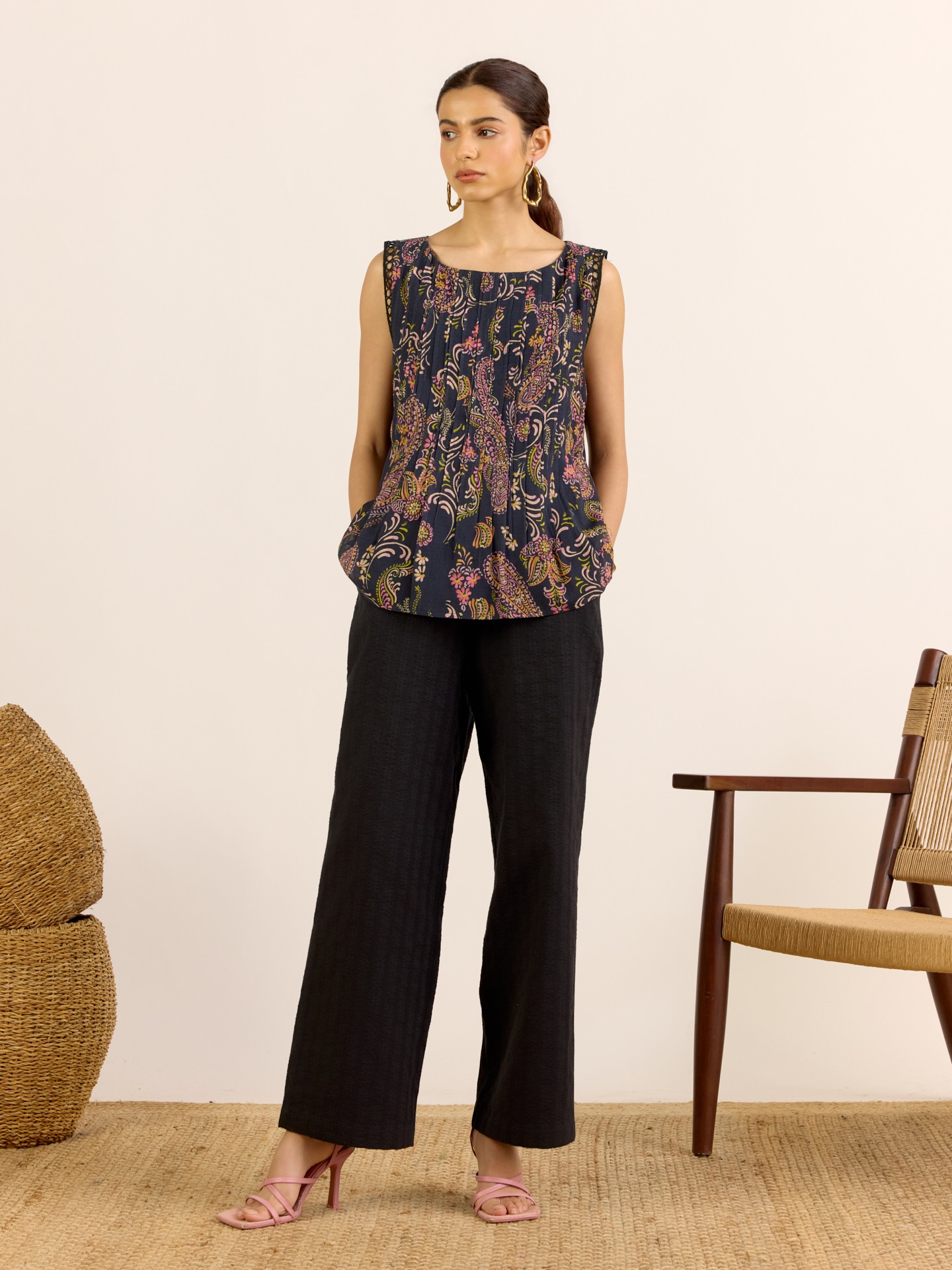 Black Unnati Short Top