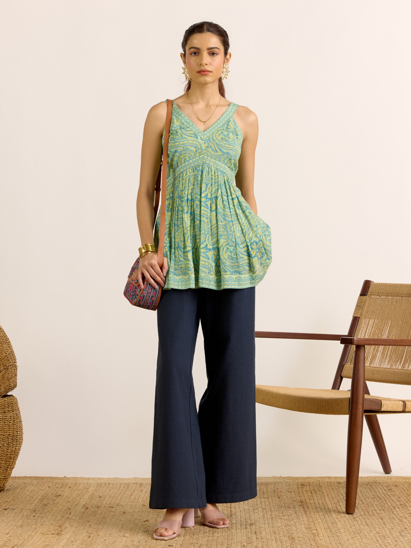Green Navya Short Top