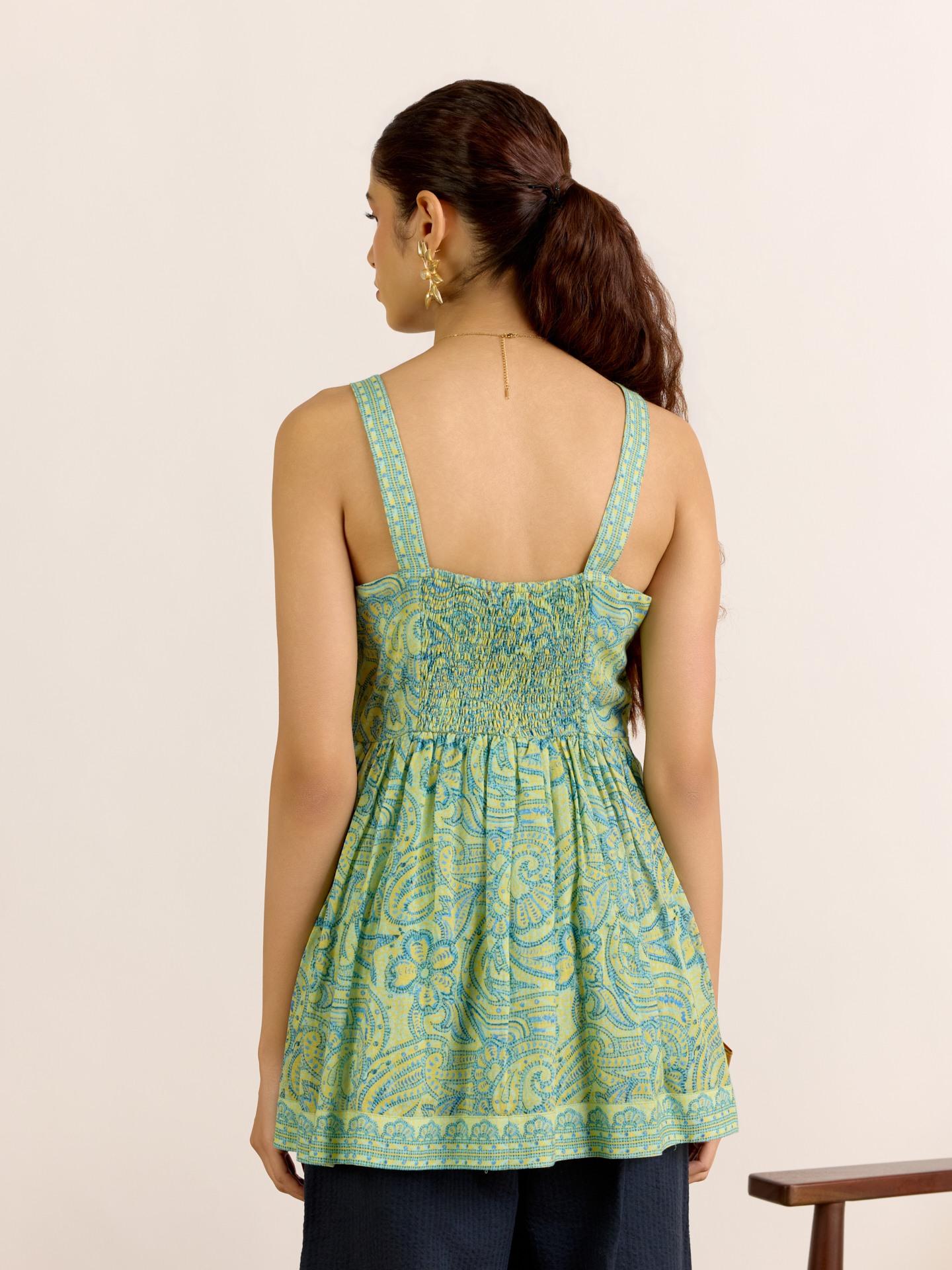 Green Navya Short Top
