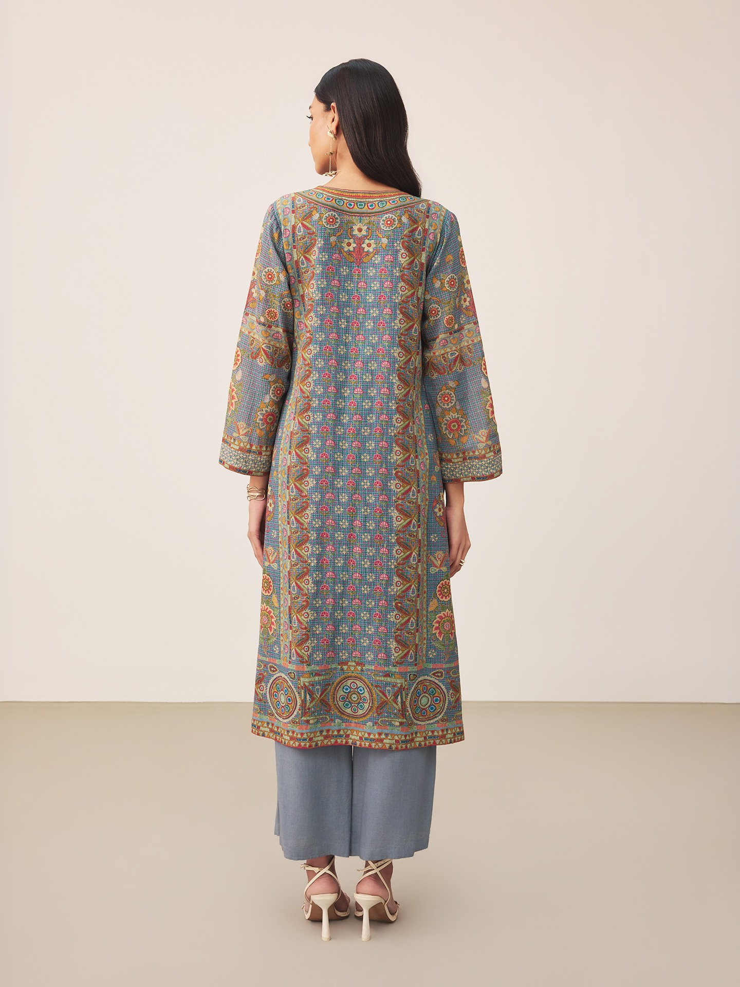 Blue Uppwan Suit Set