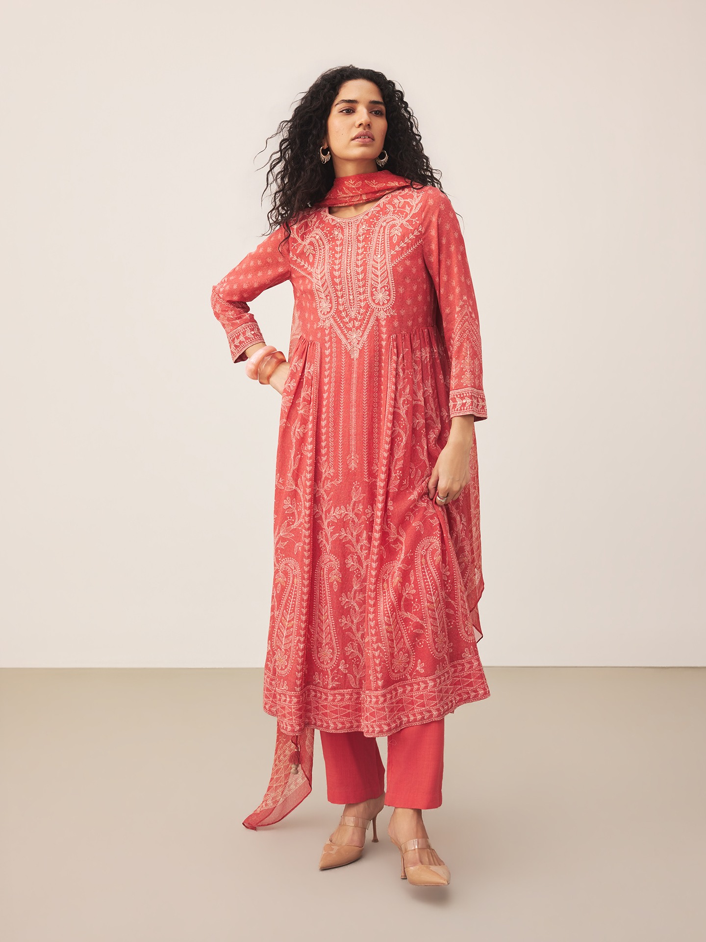 Red Mayaa Suit Set