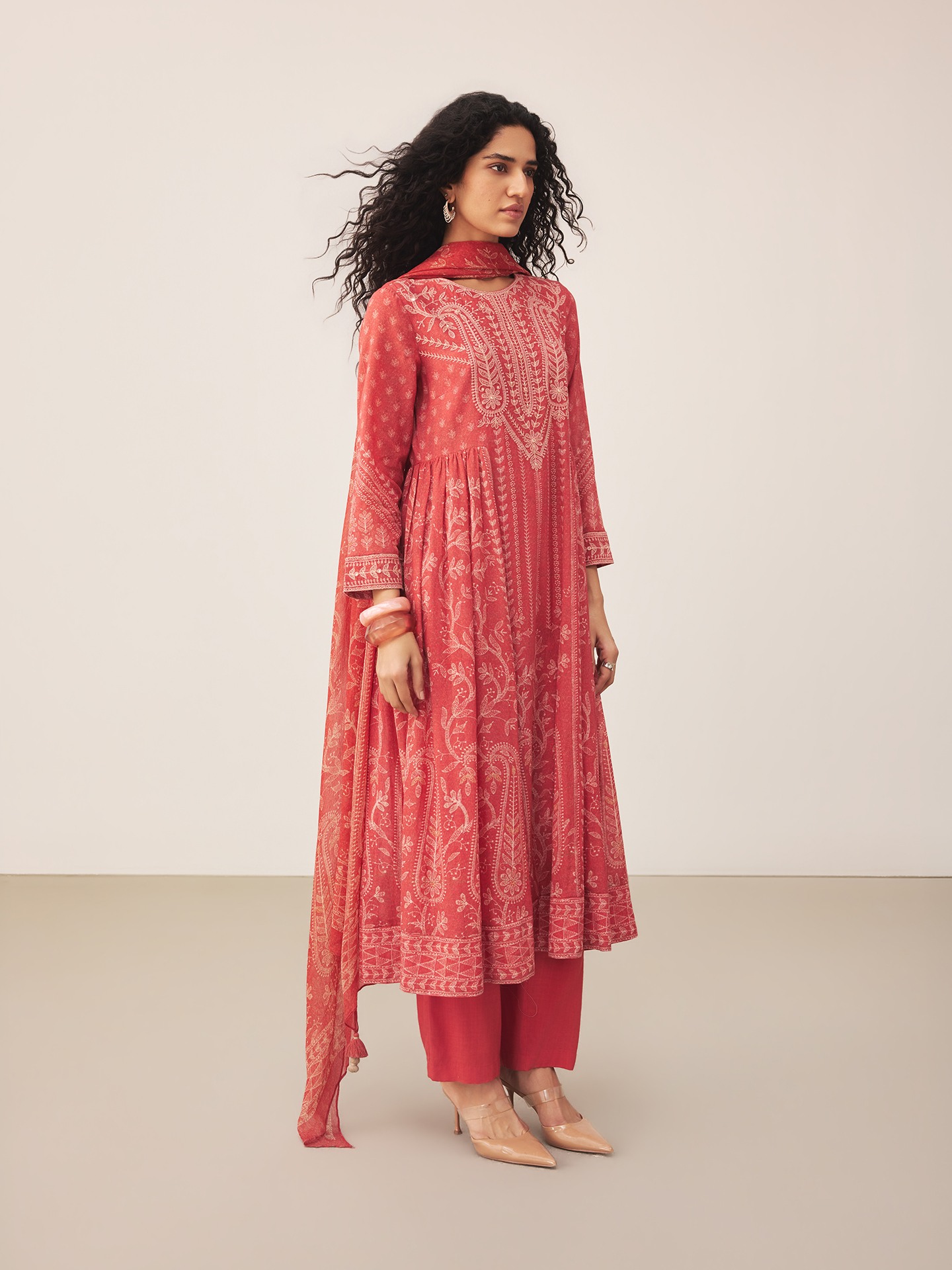 Red Mayaa Suit Set