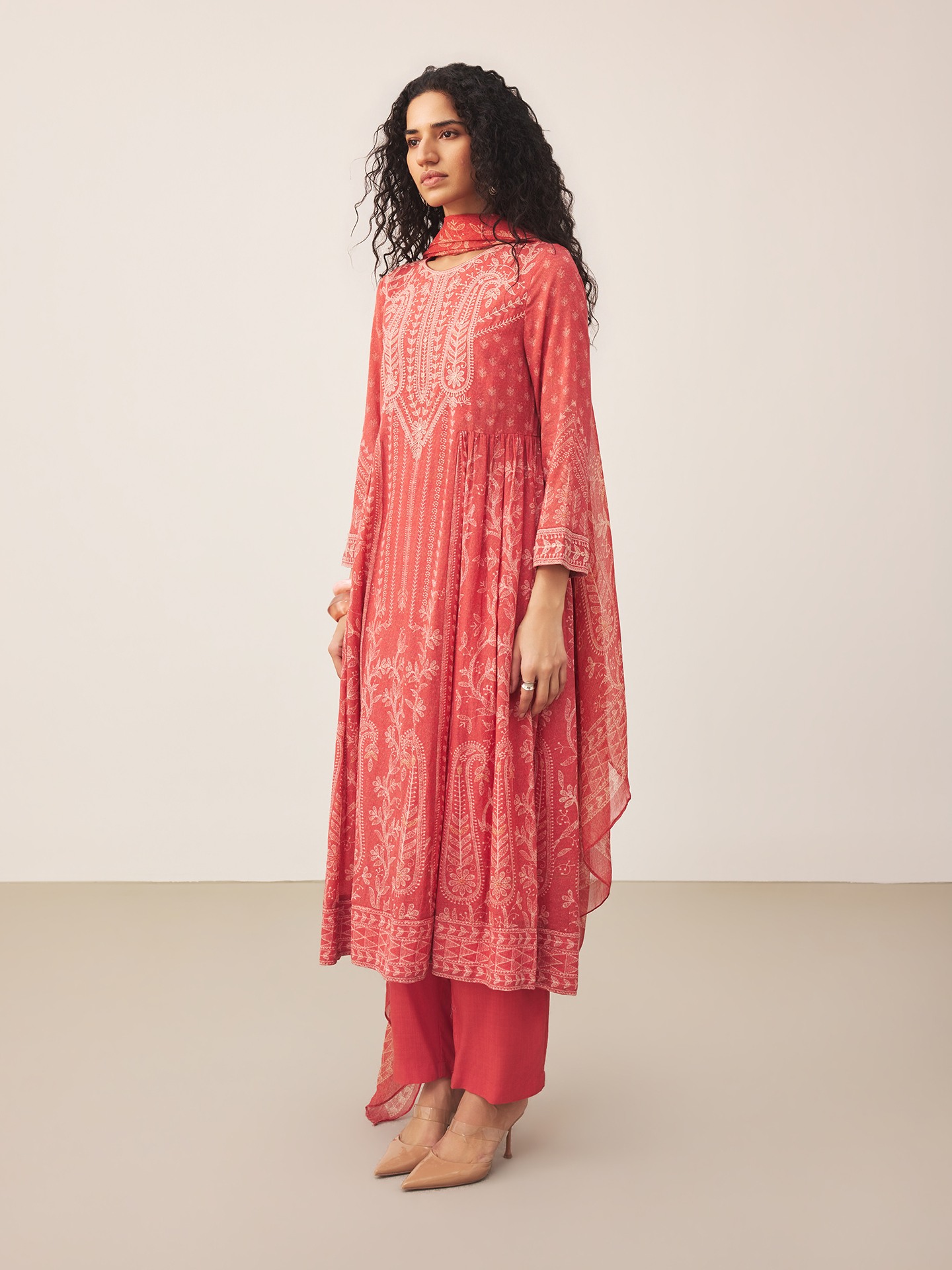 Red Mayaa Suit Set