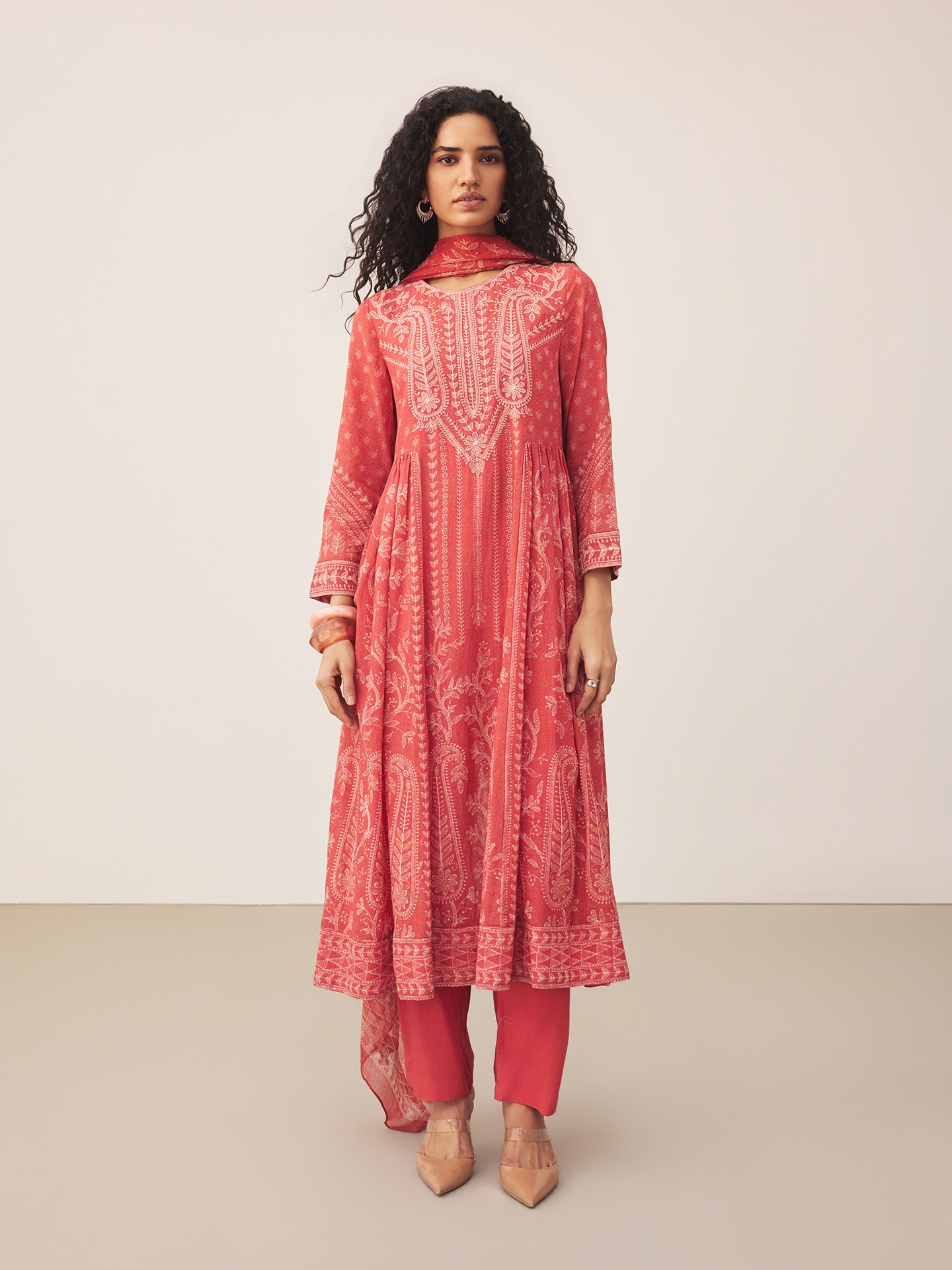 Red Mayaa Suit Set