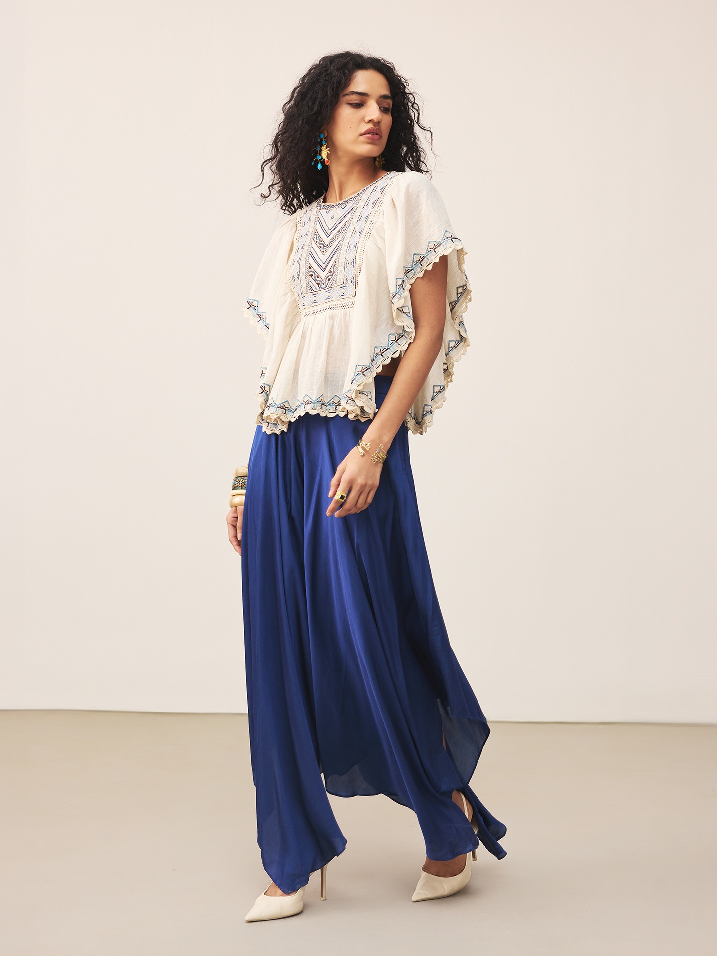 Ecru Frolica Kurti