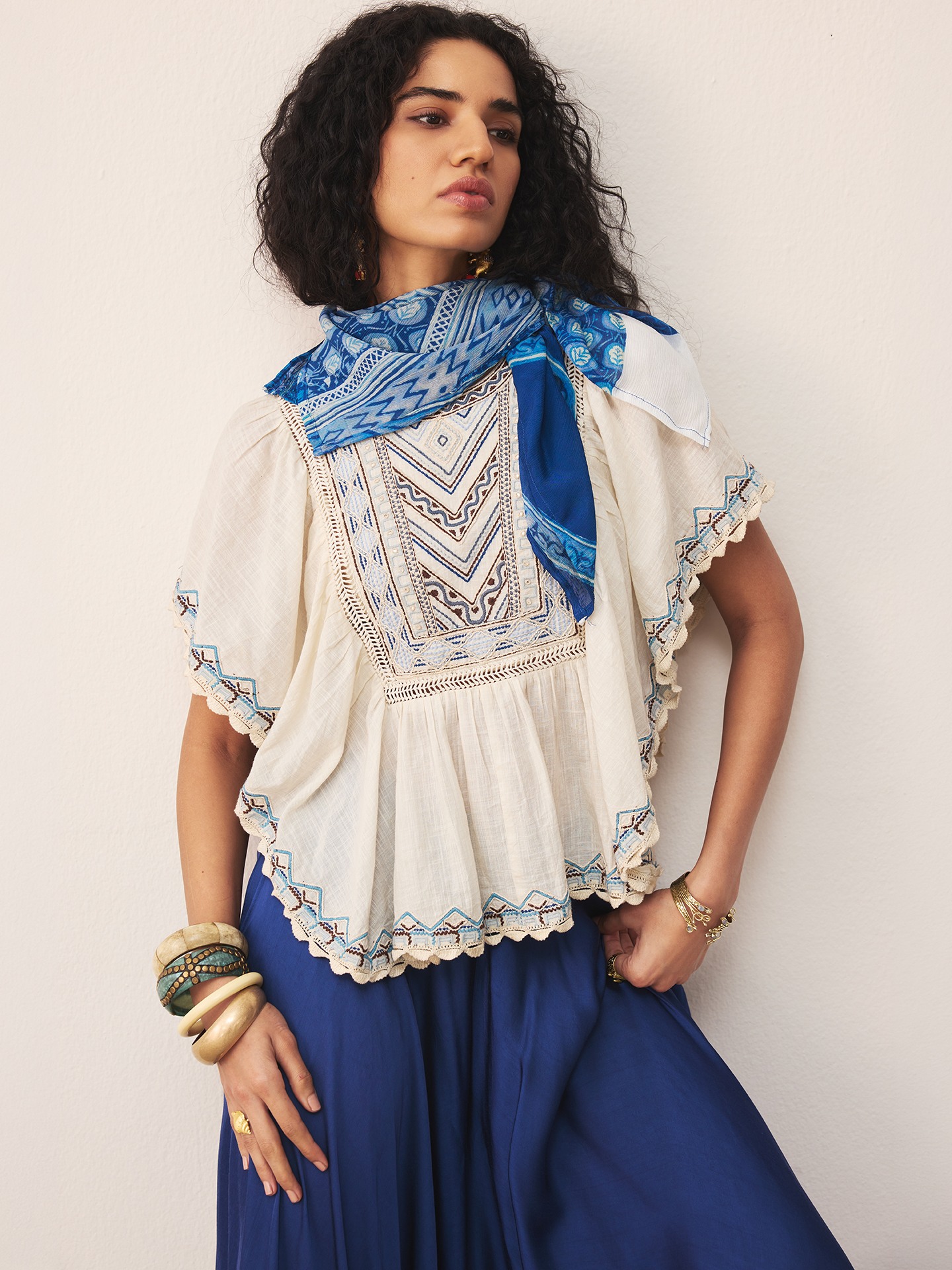 Ecru Frolica Kurti