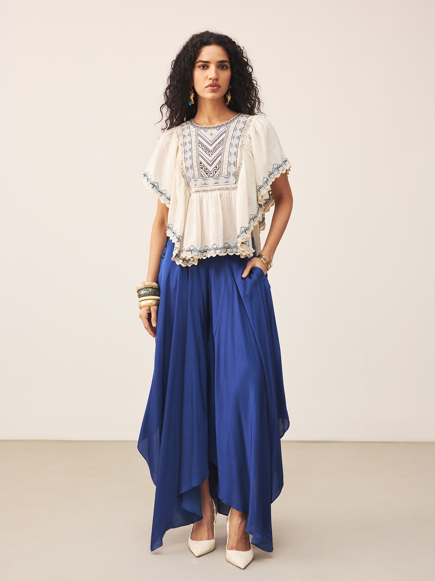 Ecru Frolica Kurti