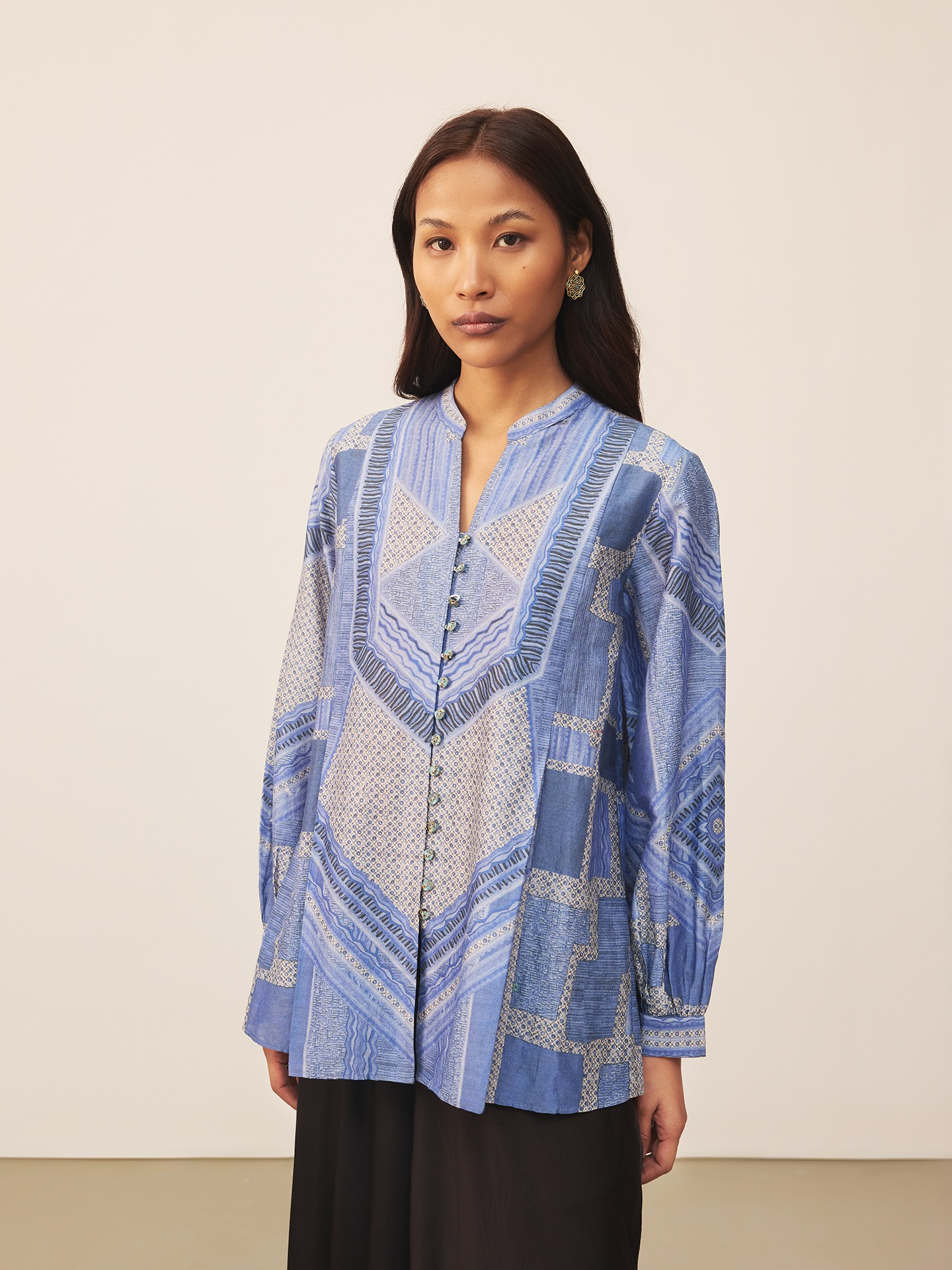 Blue Alifia Kurti