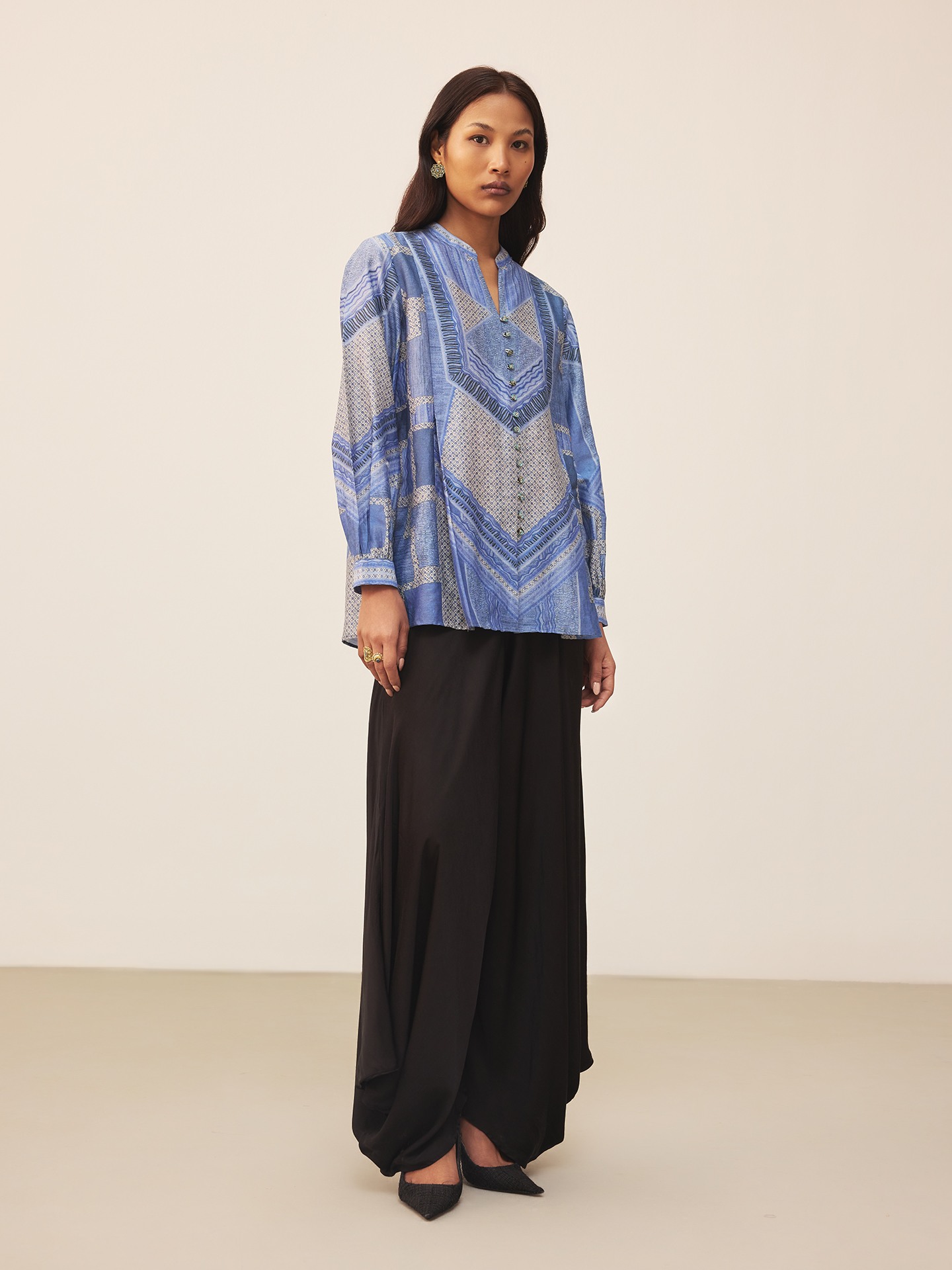 Blue Alifia Kurti