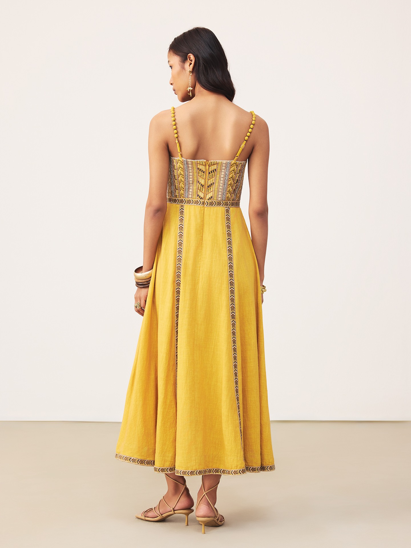 Mustard Frolica Long Dress