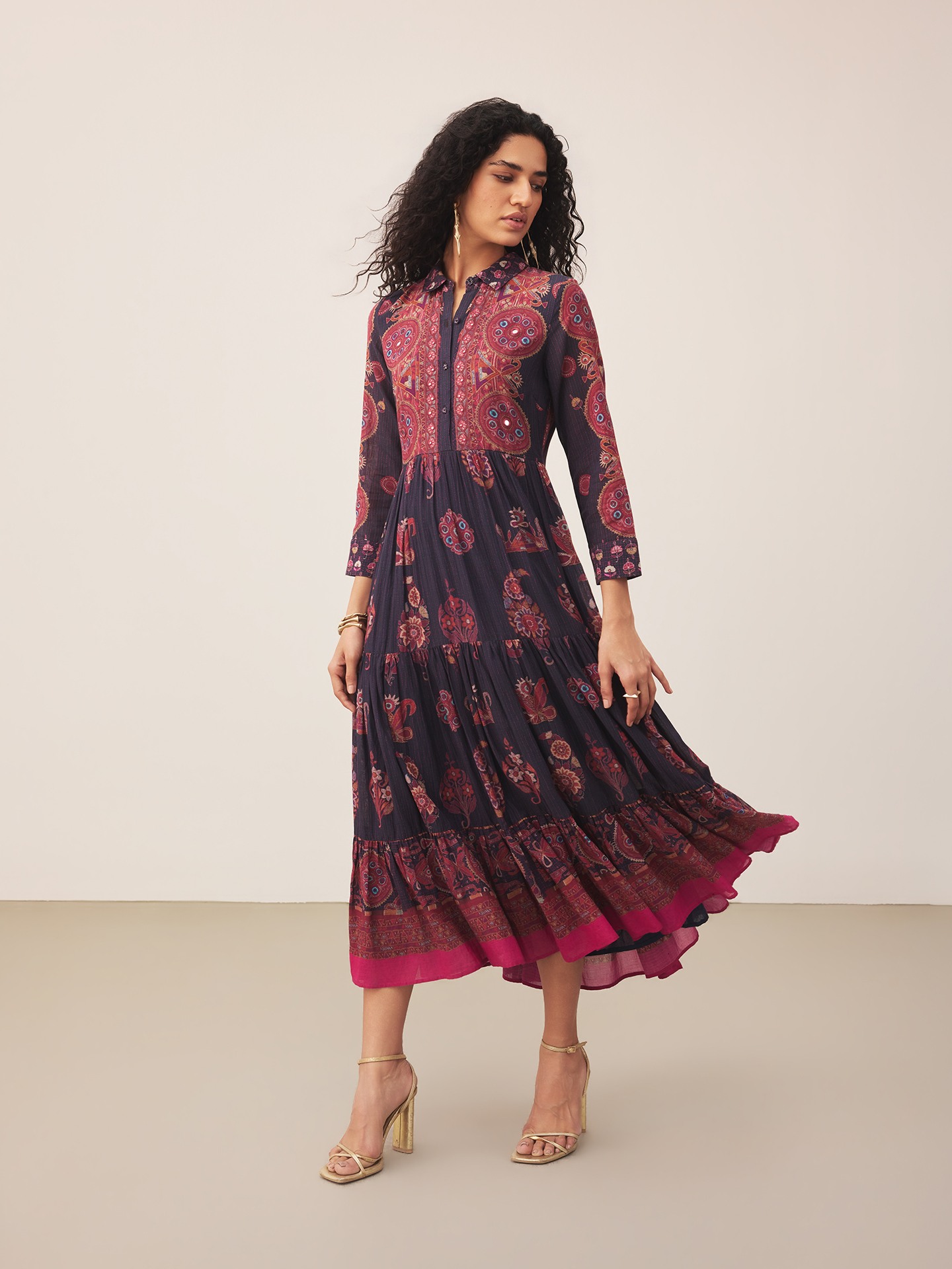 Black Uppwan Long Dress