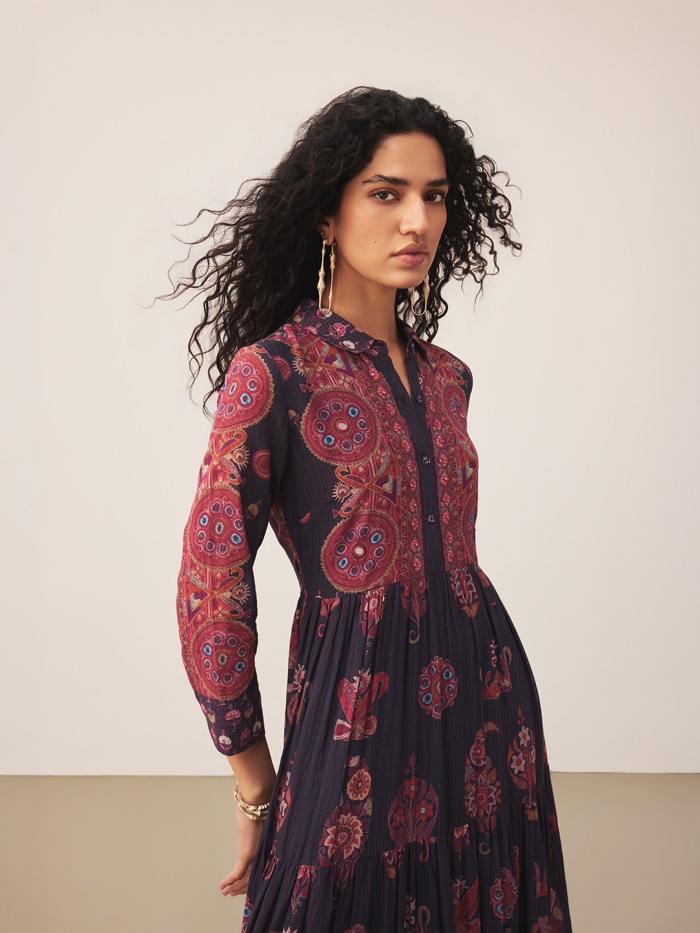 Black Uppwan Long Dress