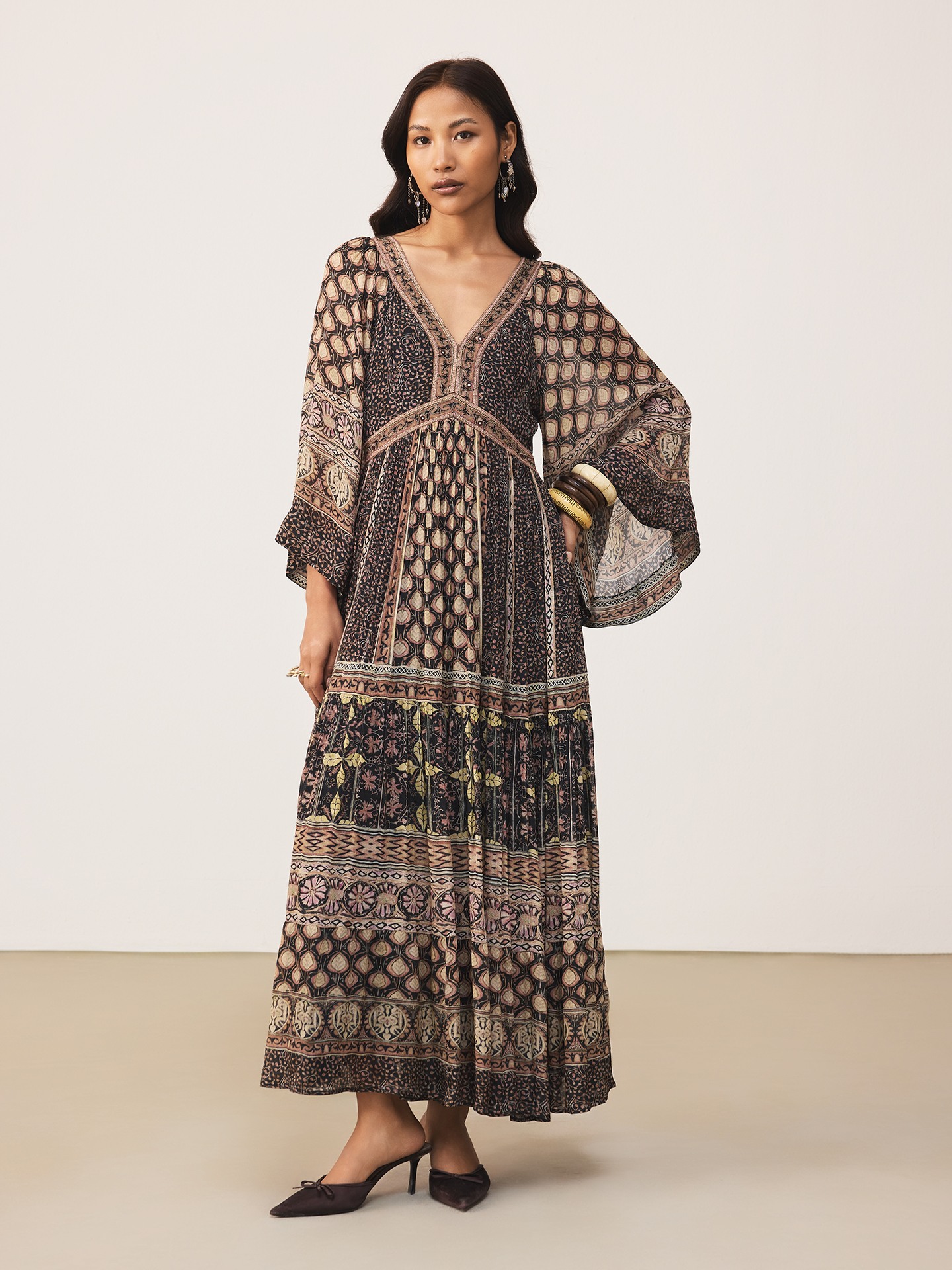 Black Zunairaa Long Dress