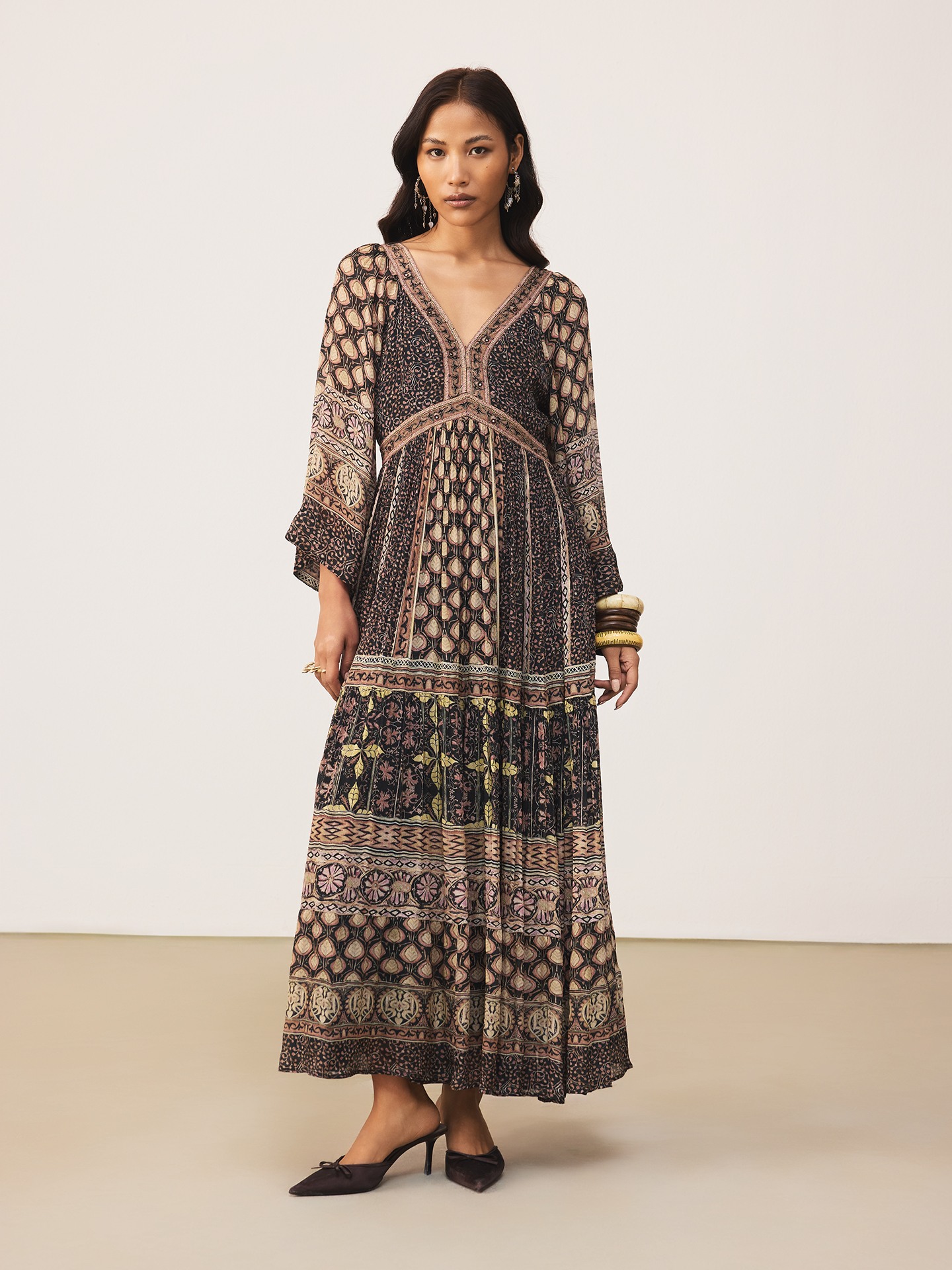 Black Zunairaa Long Dress