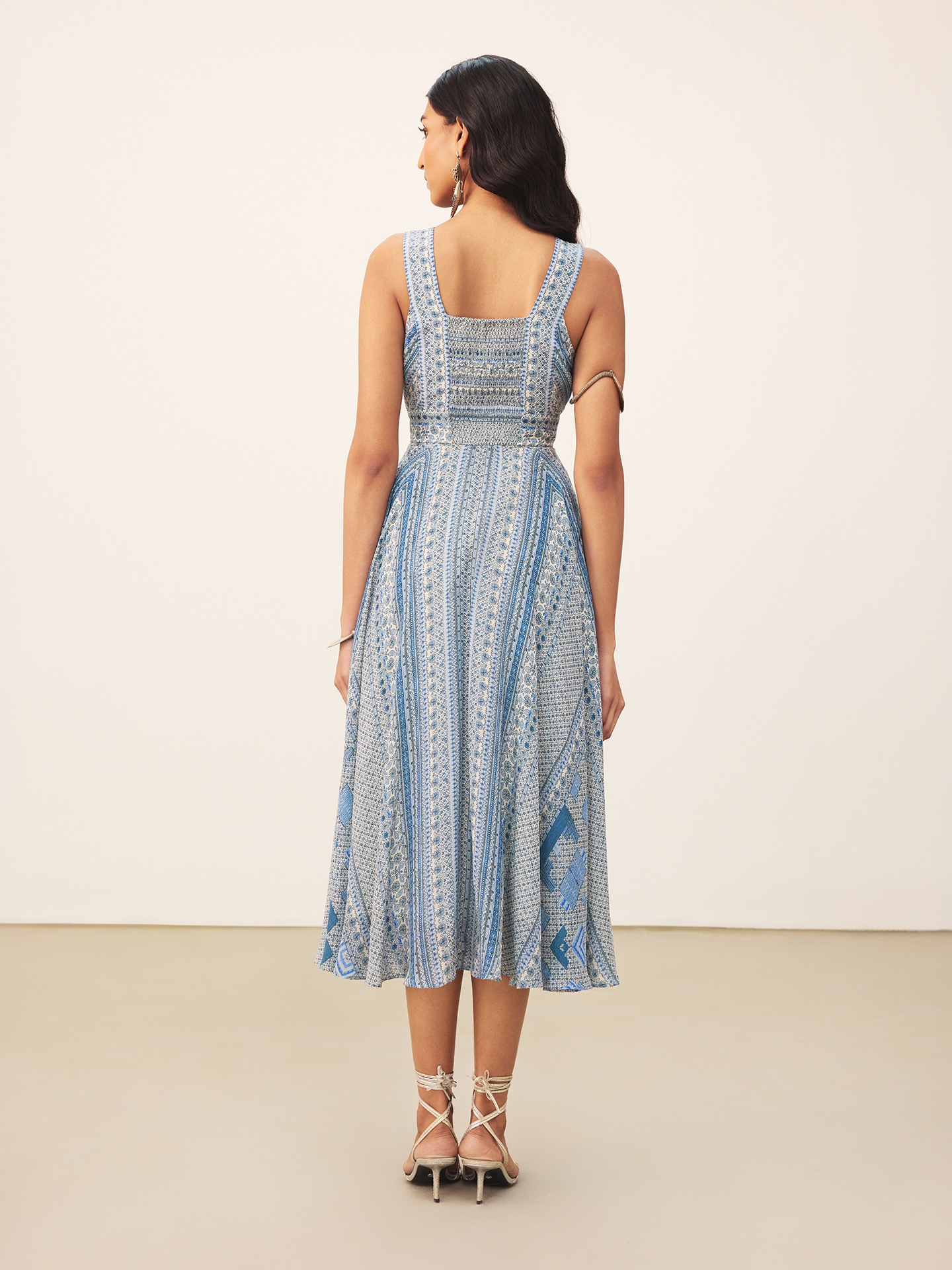 Blue Alifia Long Dress