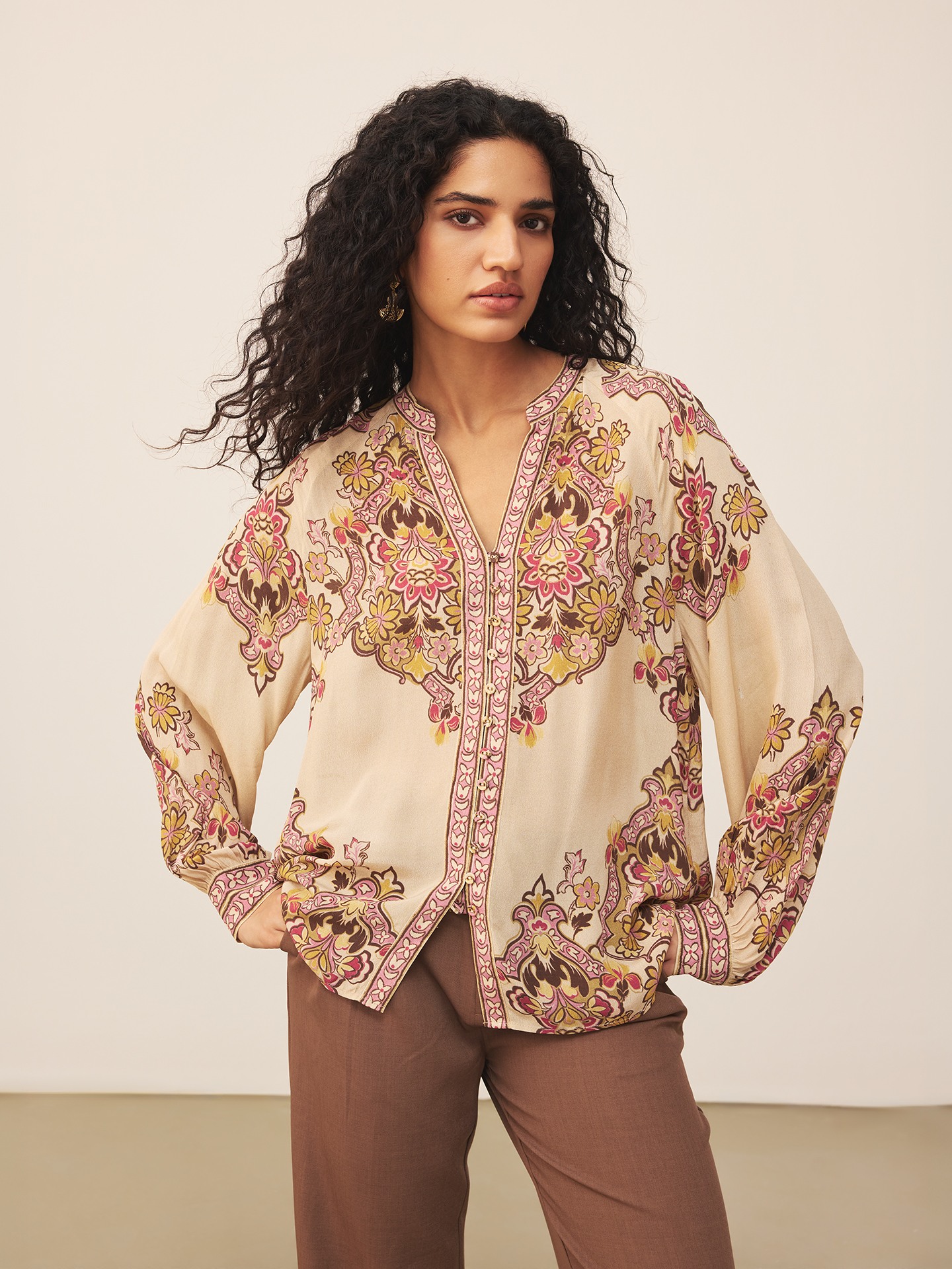 Beige Yukta Shirt
