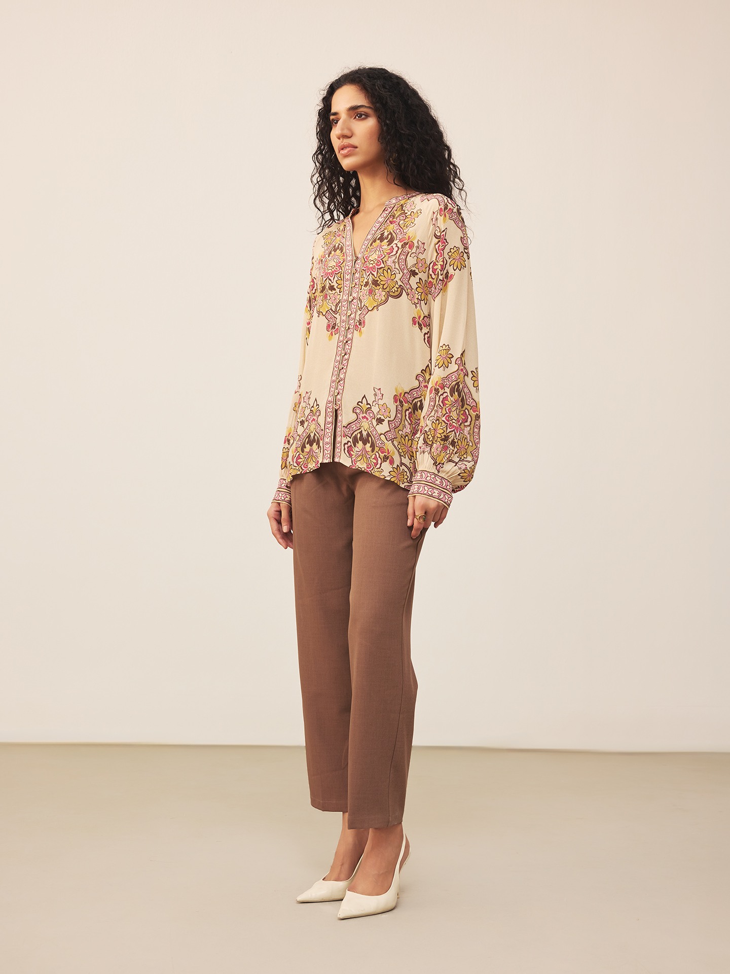 Beige Yukta Shirt