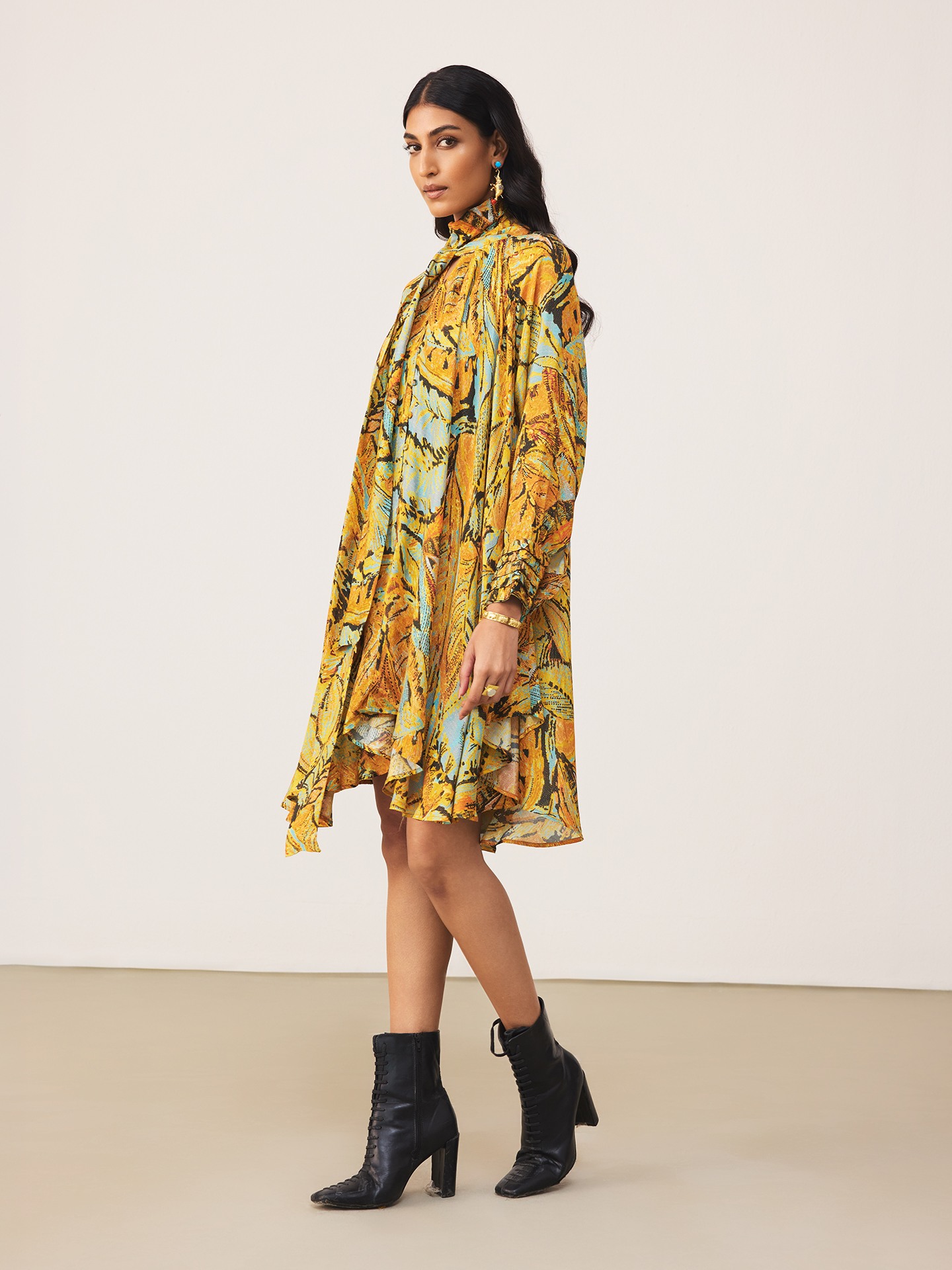 Orange Fiza Kurti