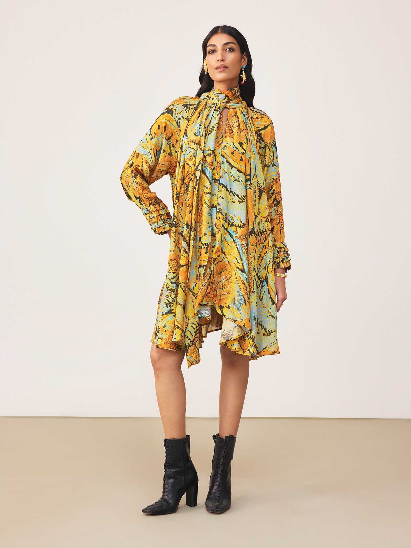 Orange Fiza Kurti