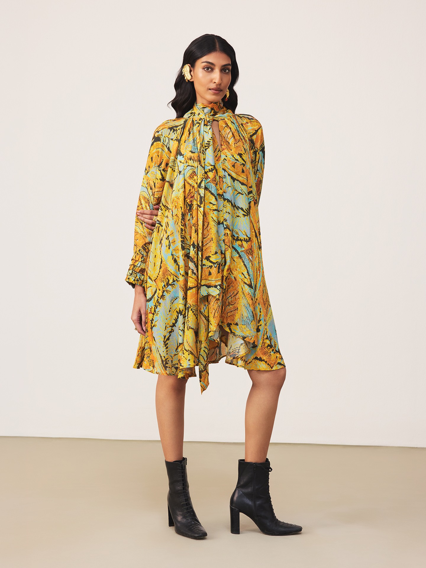 Orange Fiza Kurti