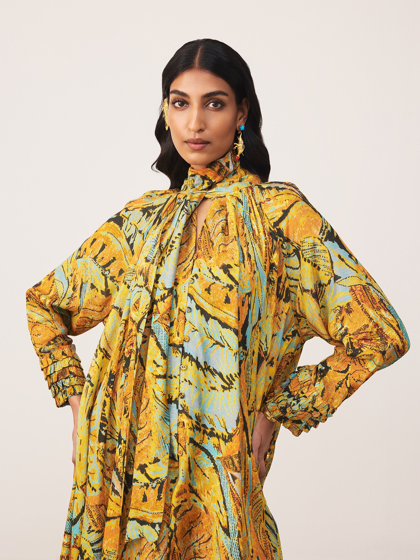 Orange Fiza Kurti