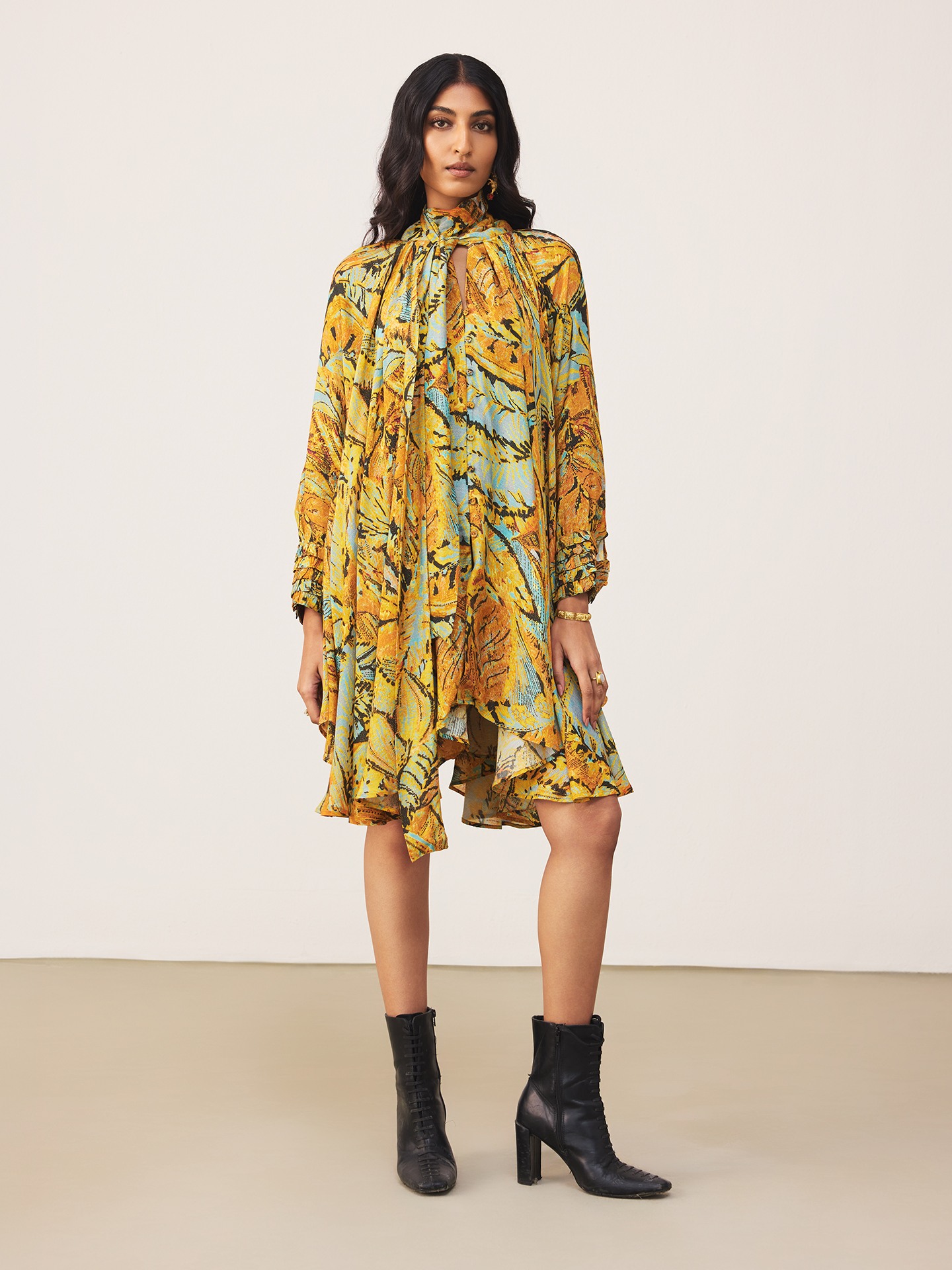 Orange Fiza Kurti