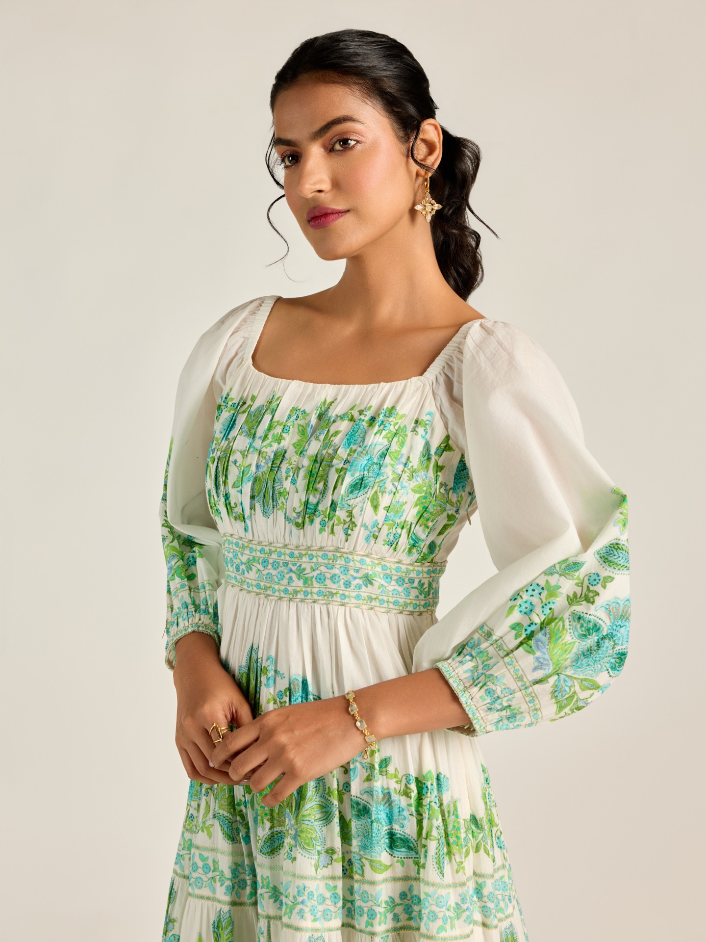 White Loren Long Dress