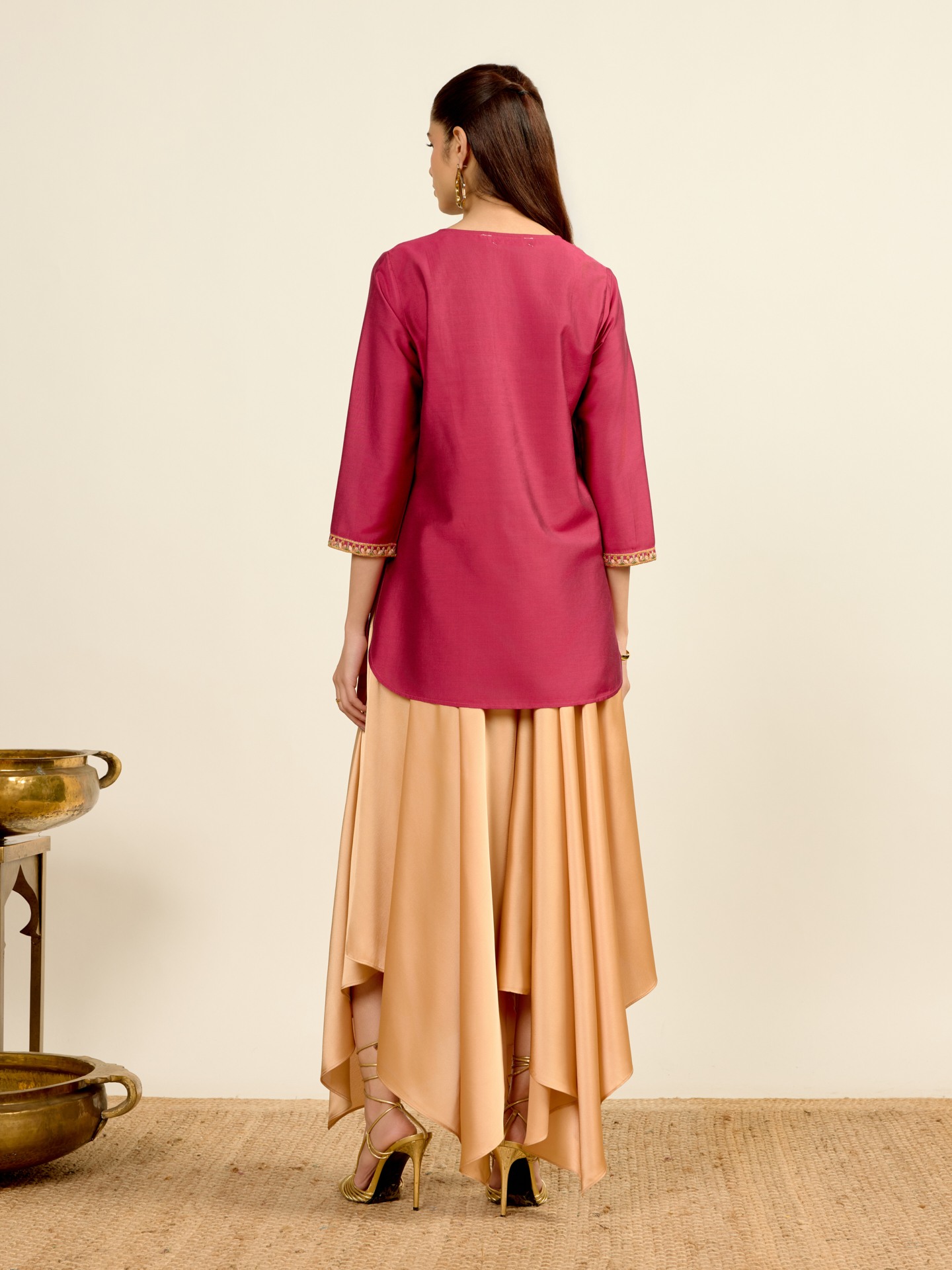 Wine Aroma Solid Kurti