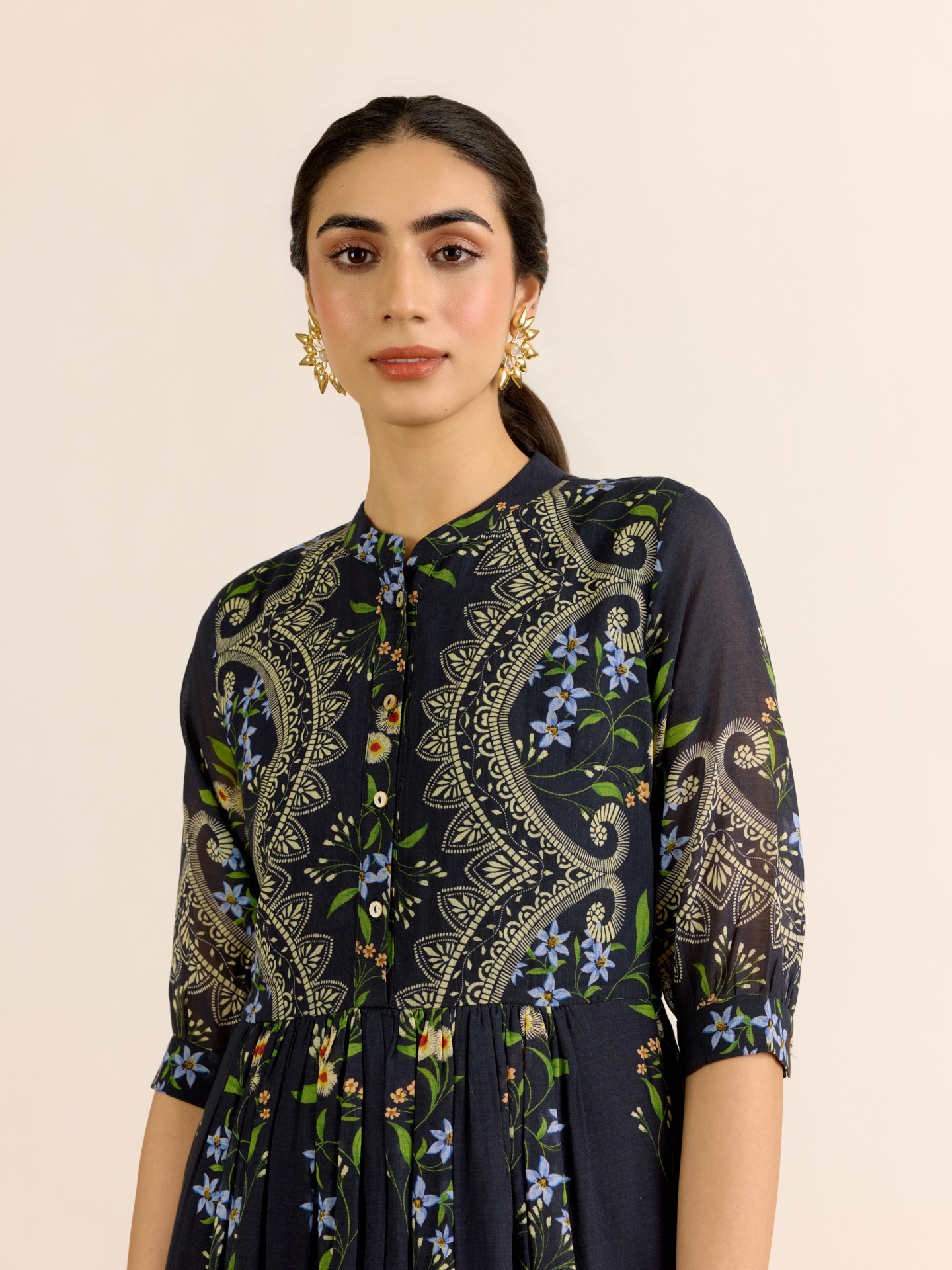 Black Sophia Midi Dress