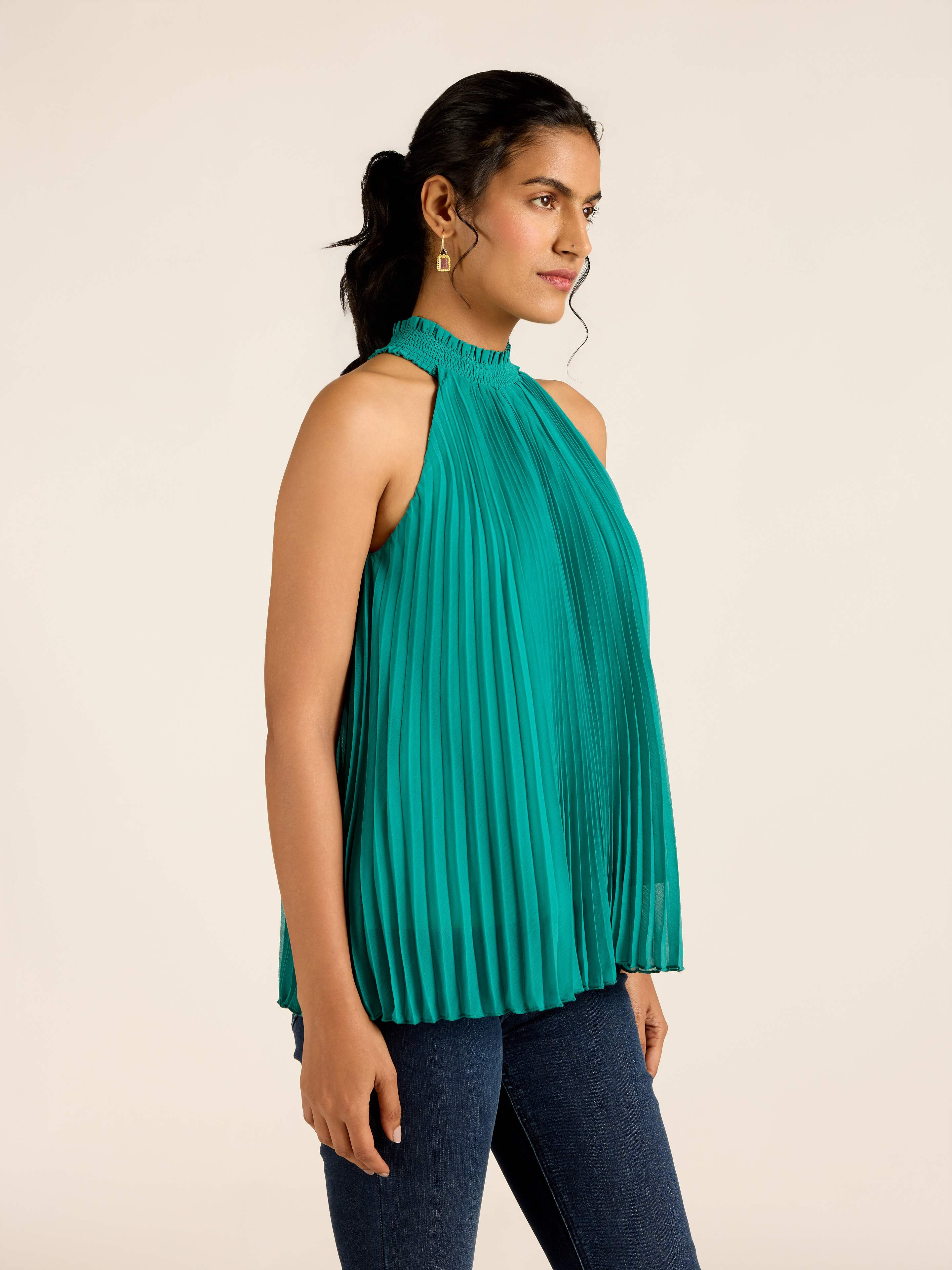 Teal Demi Short Top