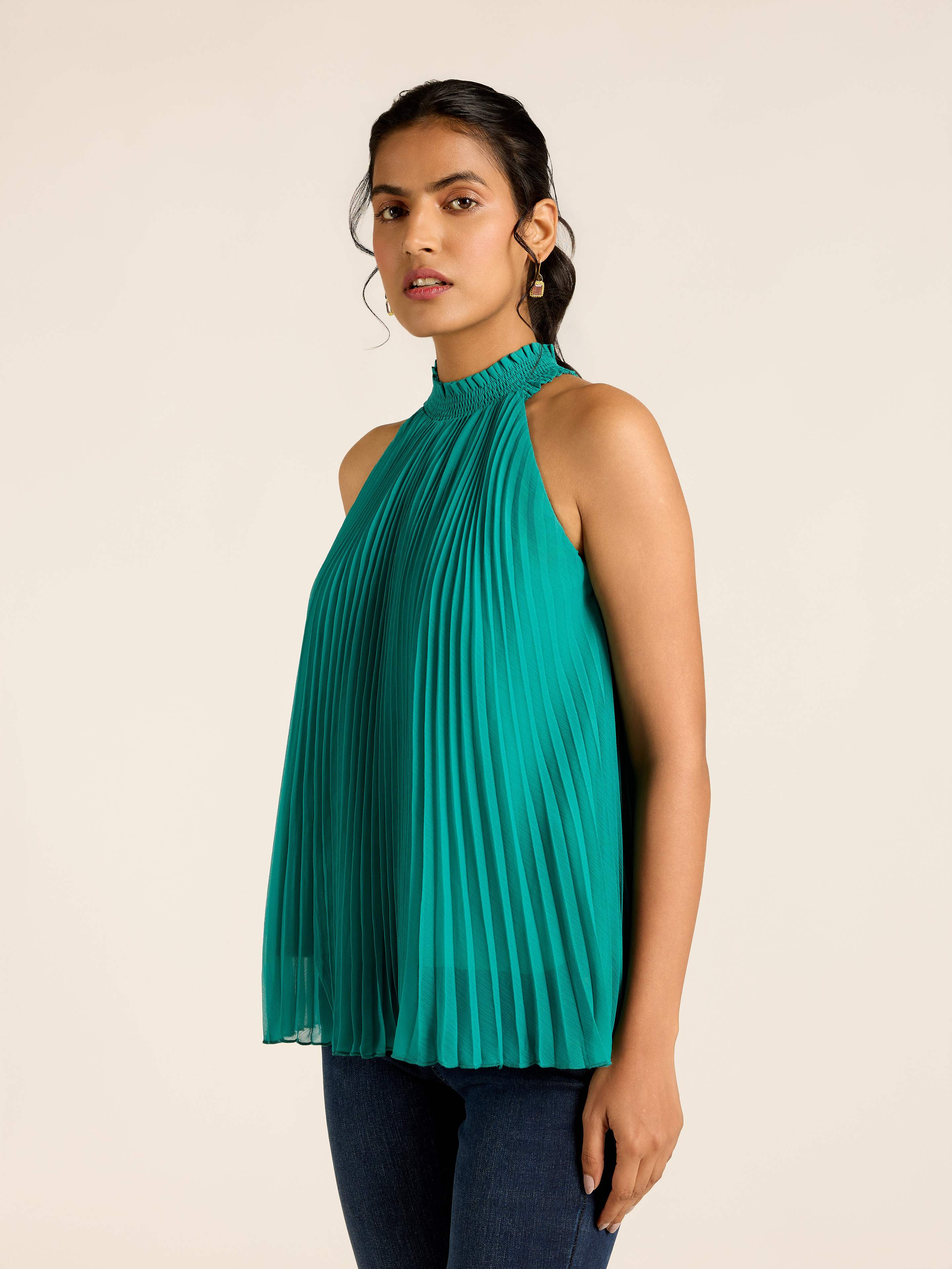 Teal Demi Short Top