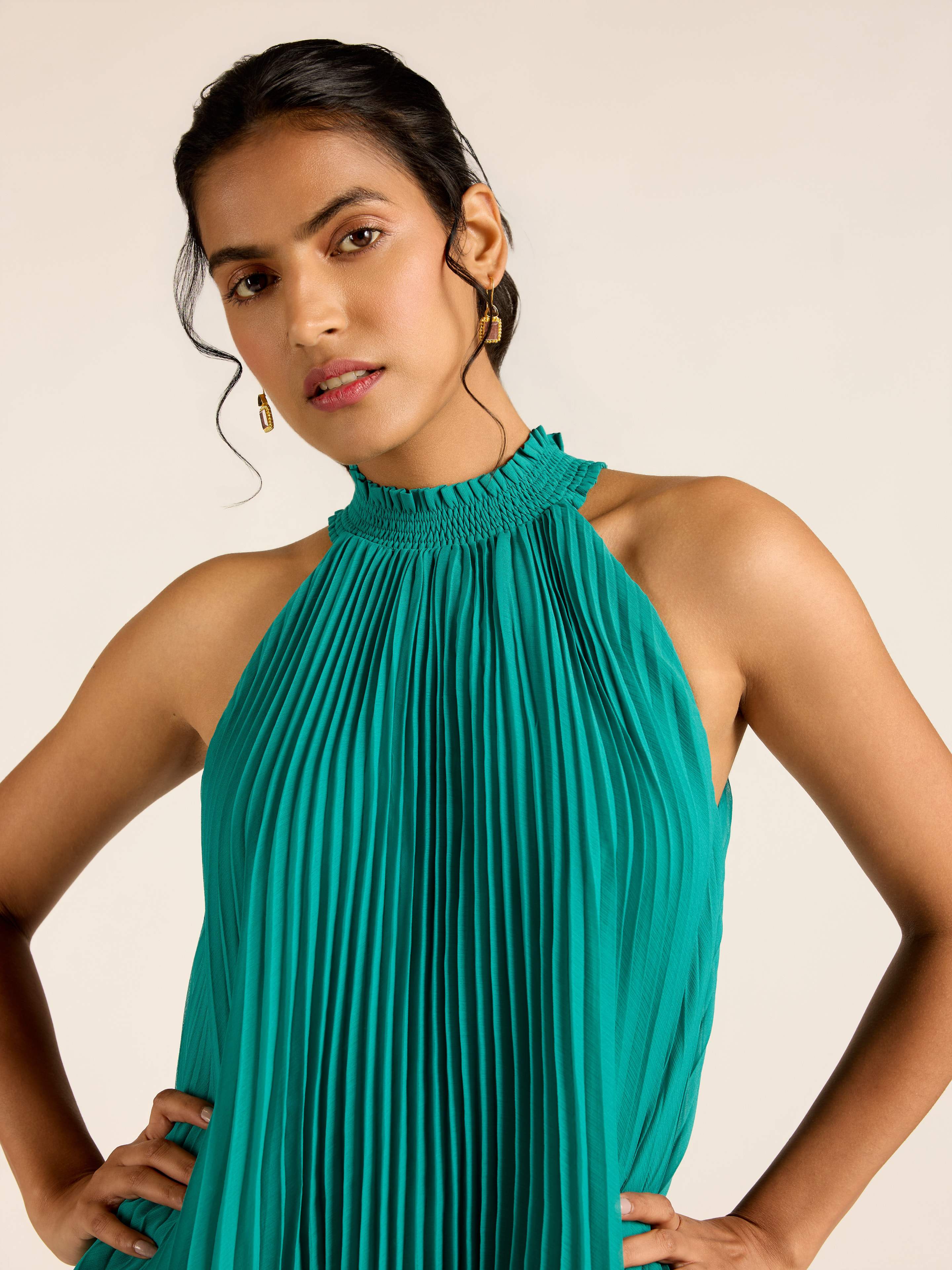 Teal Demi Short Top