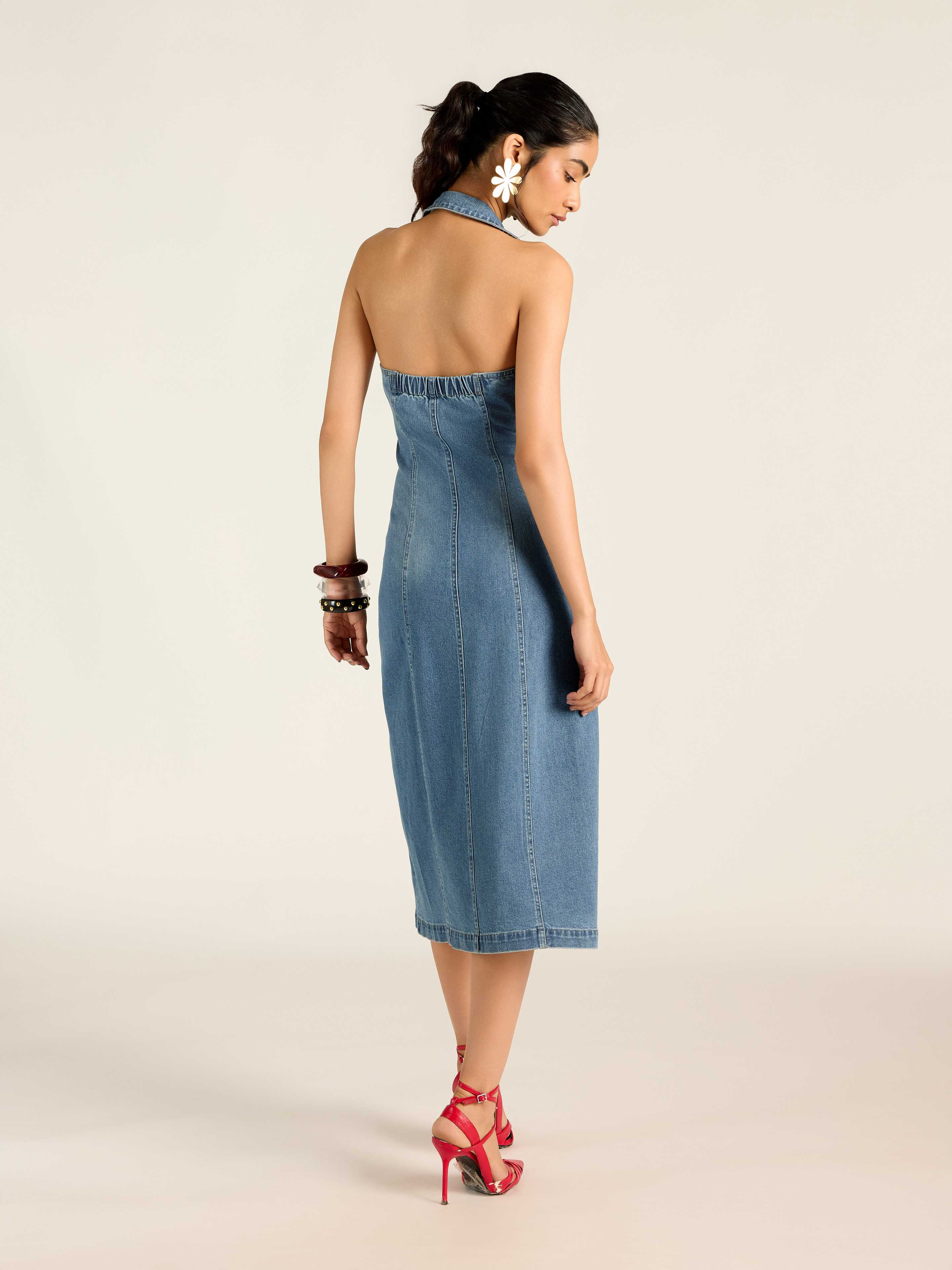 Blue Denver Long Dress