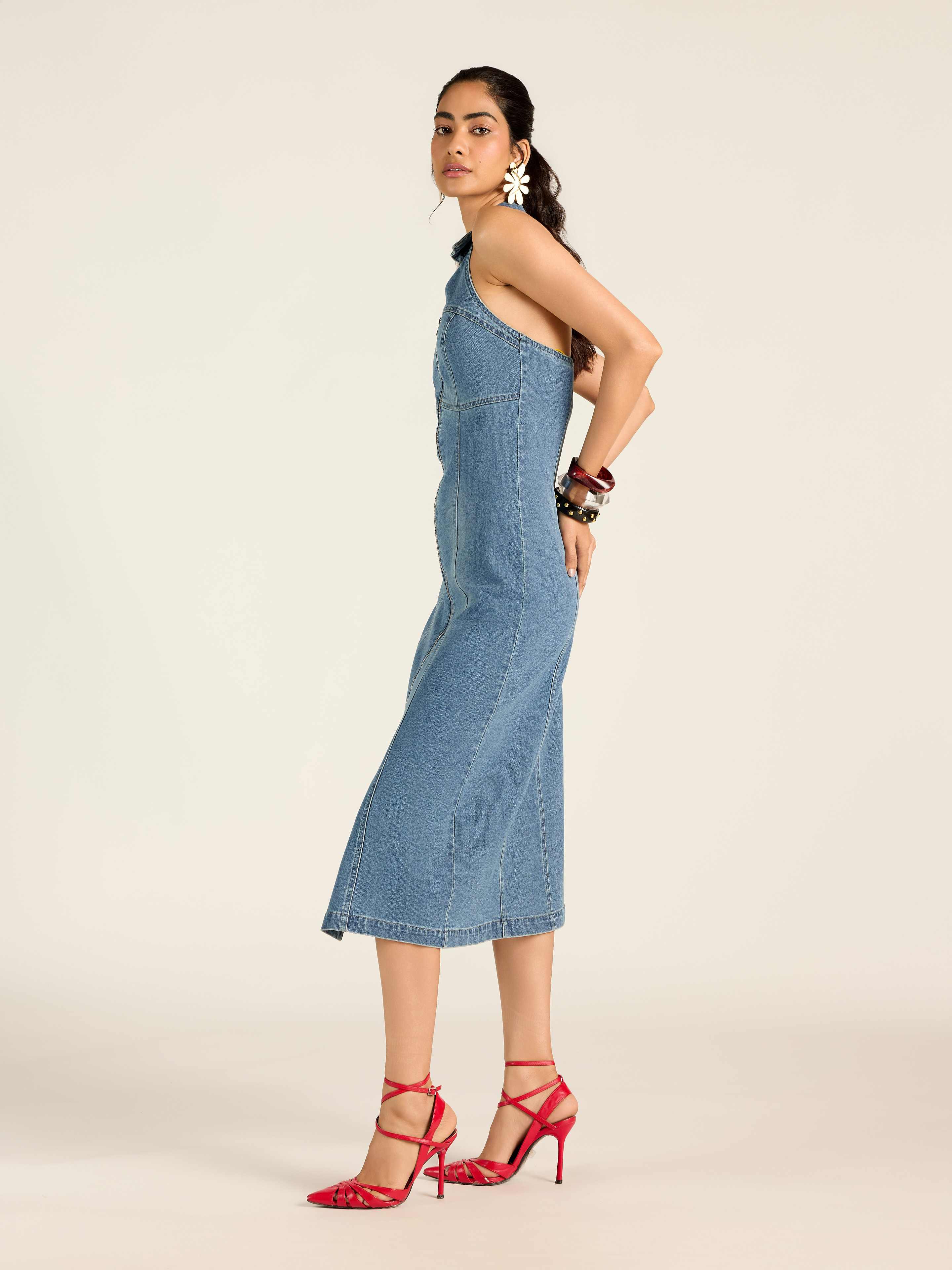 Blue Denver Long Dress