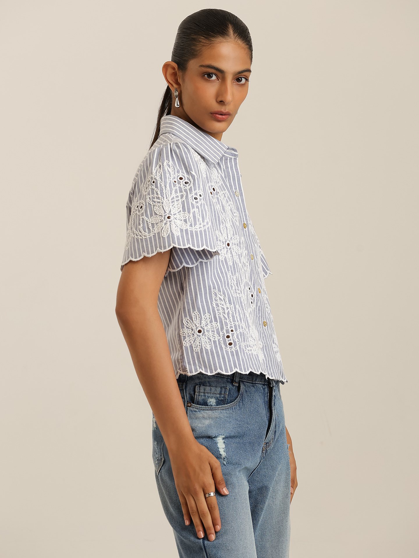 Blue White Elma Shirt