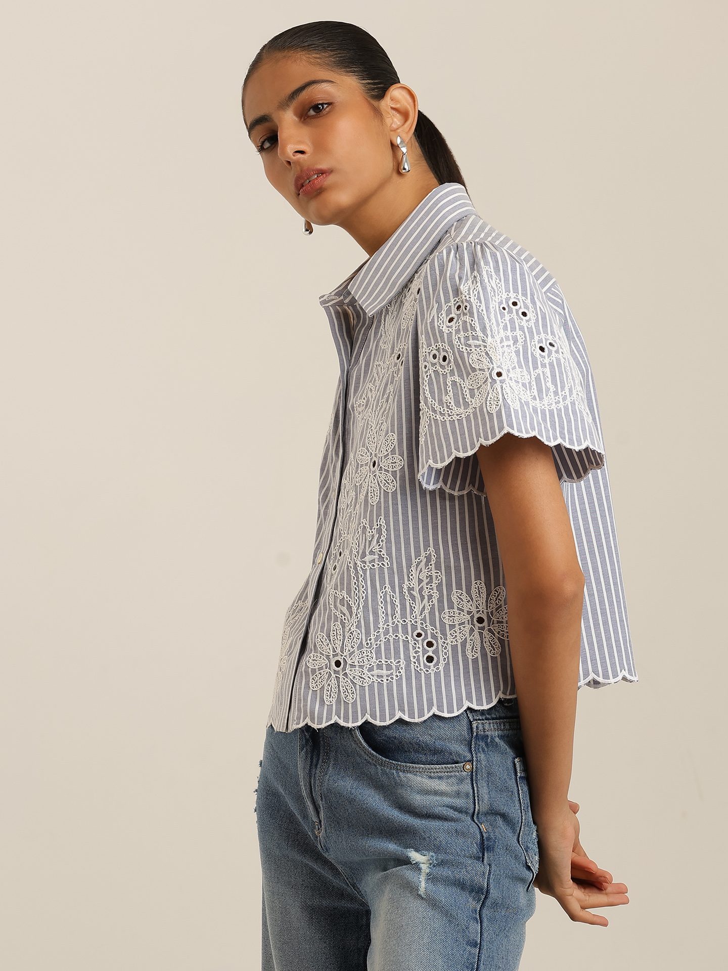 Blue White Elma Shirt